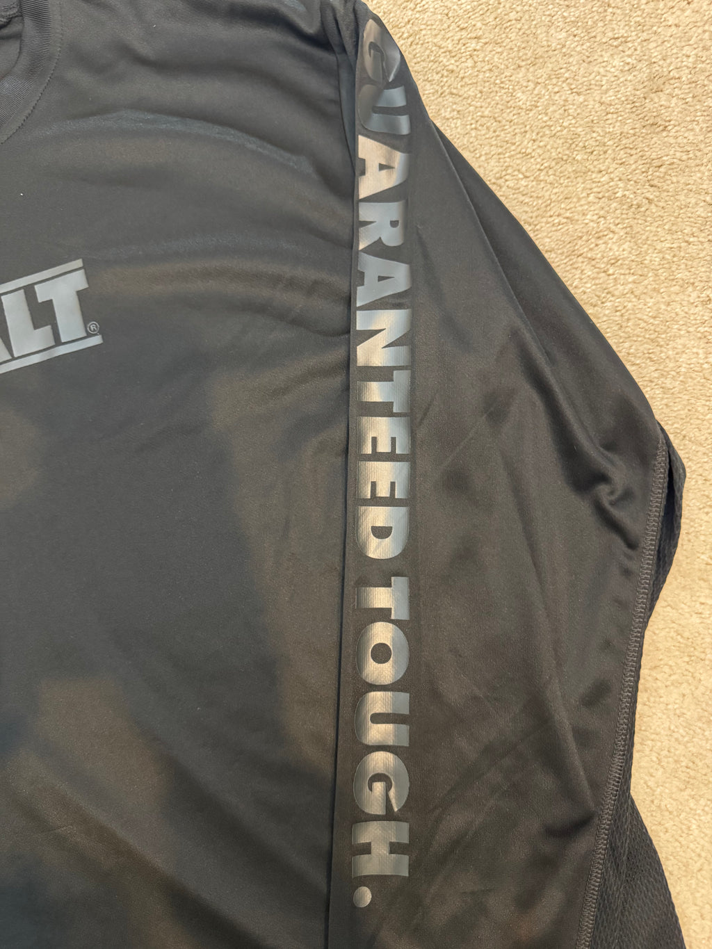 DEWALT XL Truro Performance Work Shirt Black Guaranteed Tough NWT