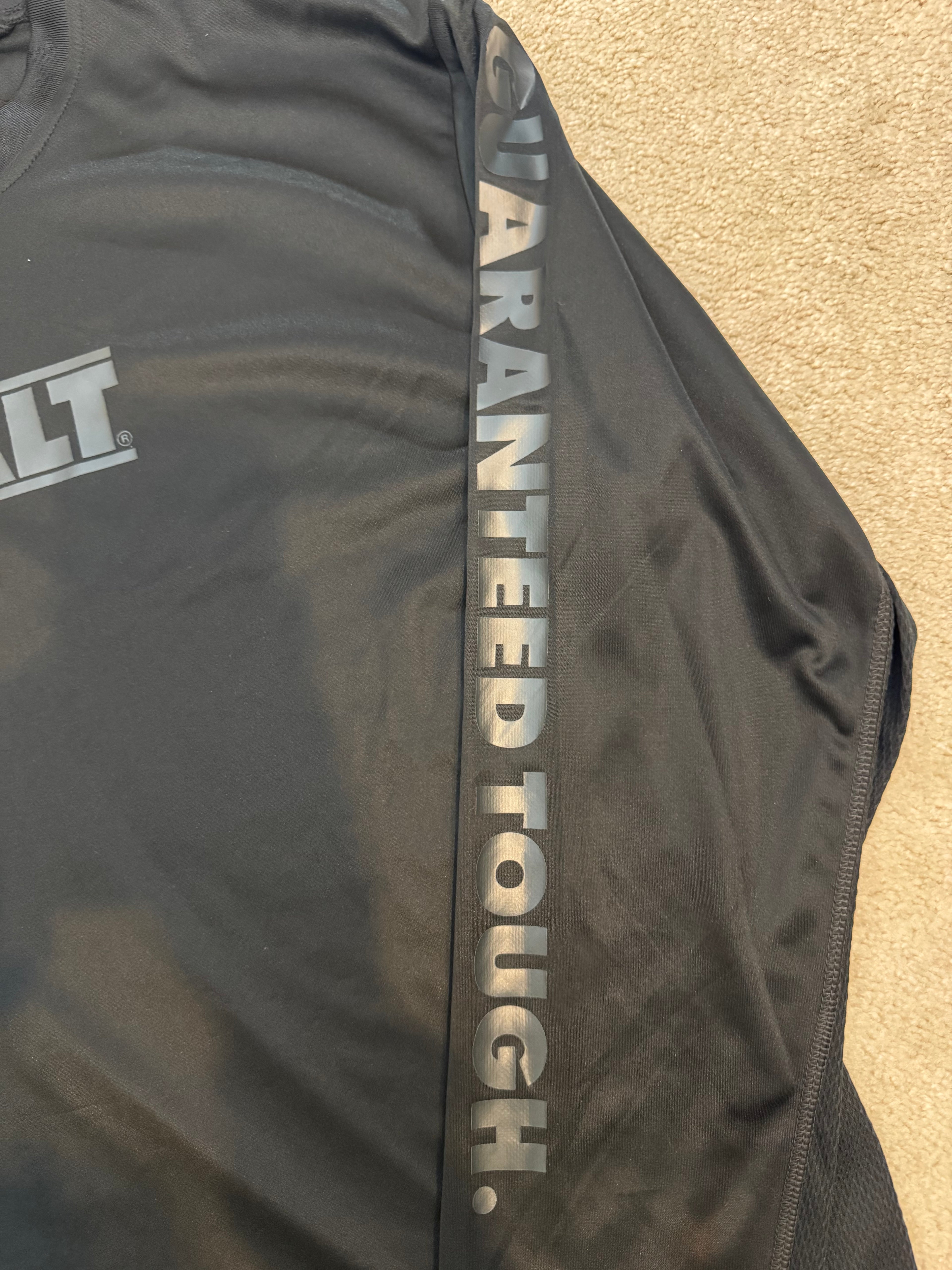 DEWALT XL Truro Performance Work Shirt Black Guaranteed Tough NWT