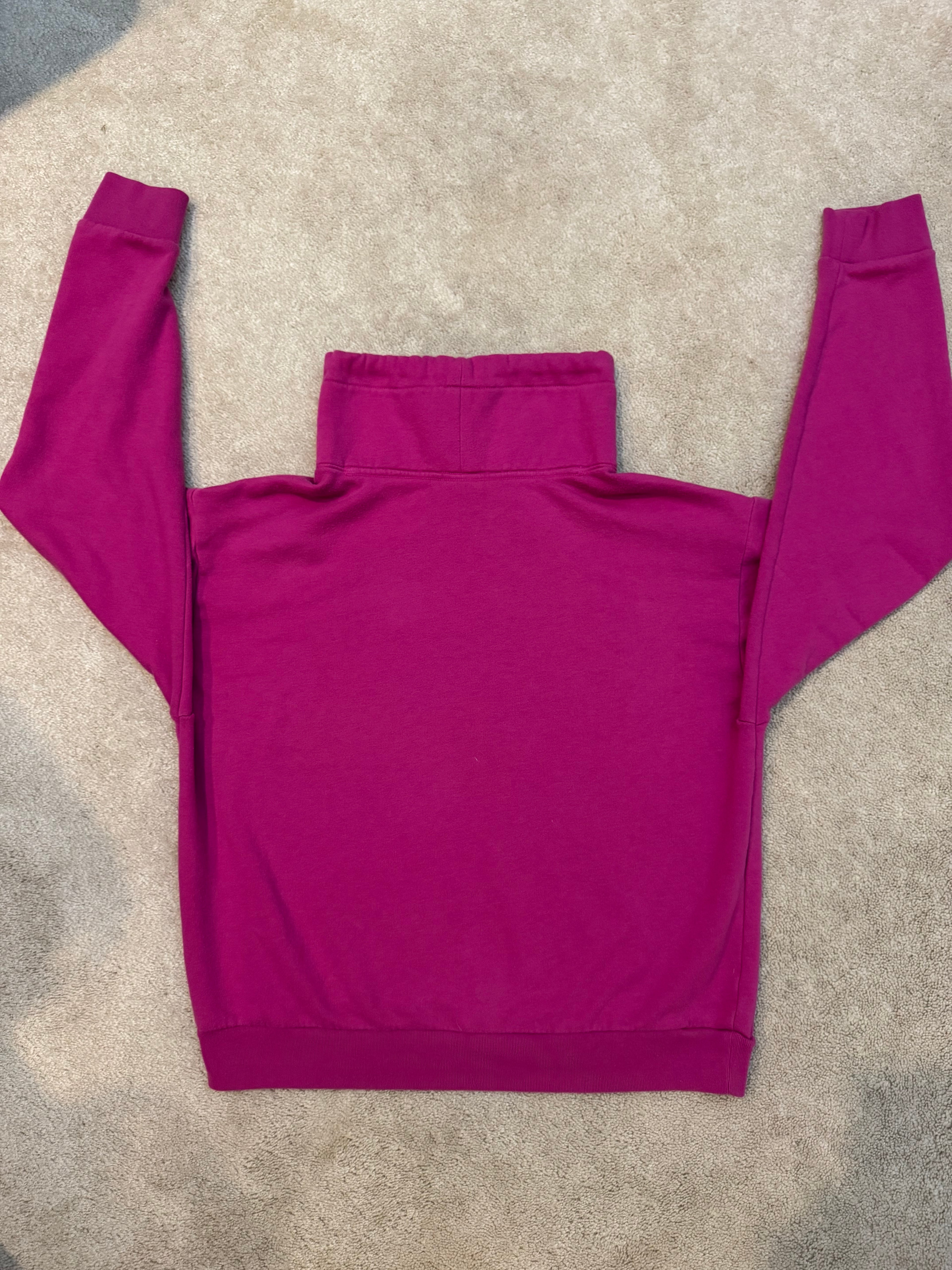 PINK Victoria’s Secret Hoodie Small Pink Black Logo Pullover Sweatshirt Cozy