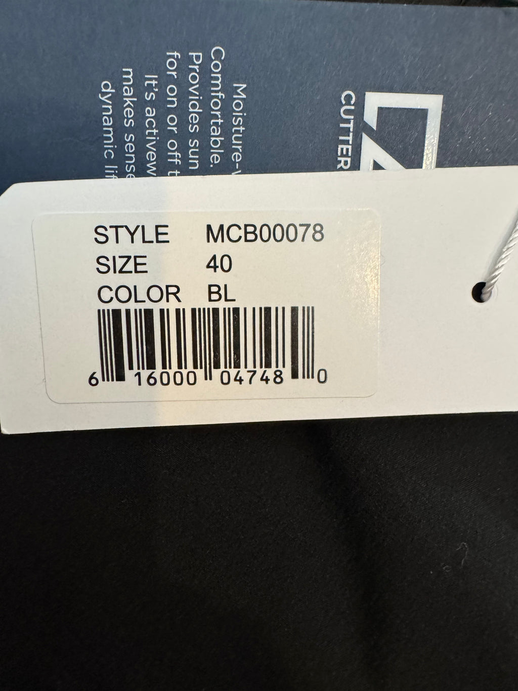 Cutter & Buck Mens Black Golf Performance Shorts Size 40 NWT