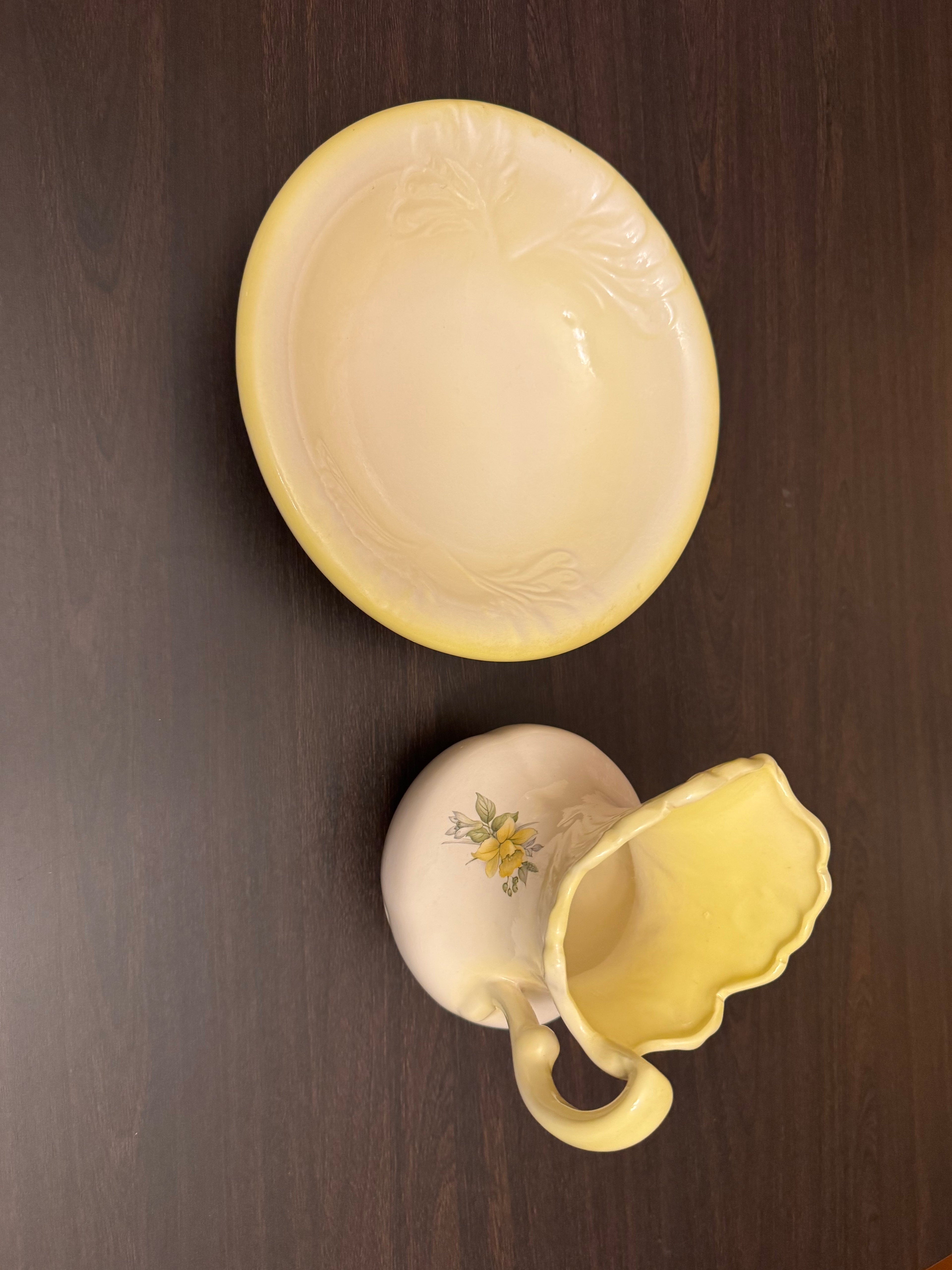 Vintage Arnel’s Style / Japan Ceramic Wash Basin & Pitcher Set