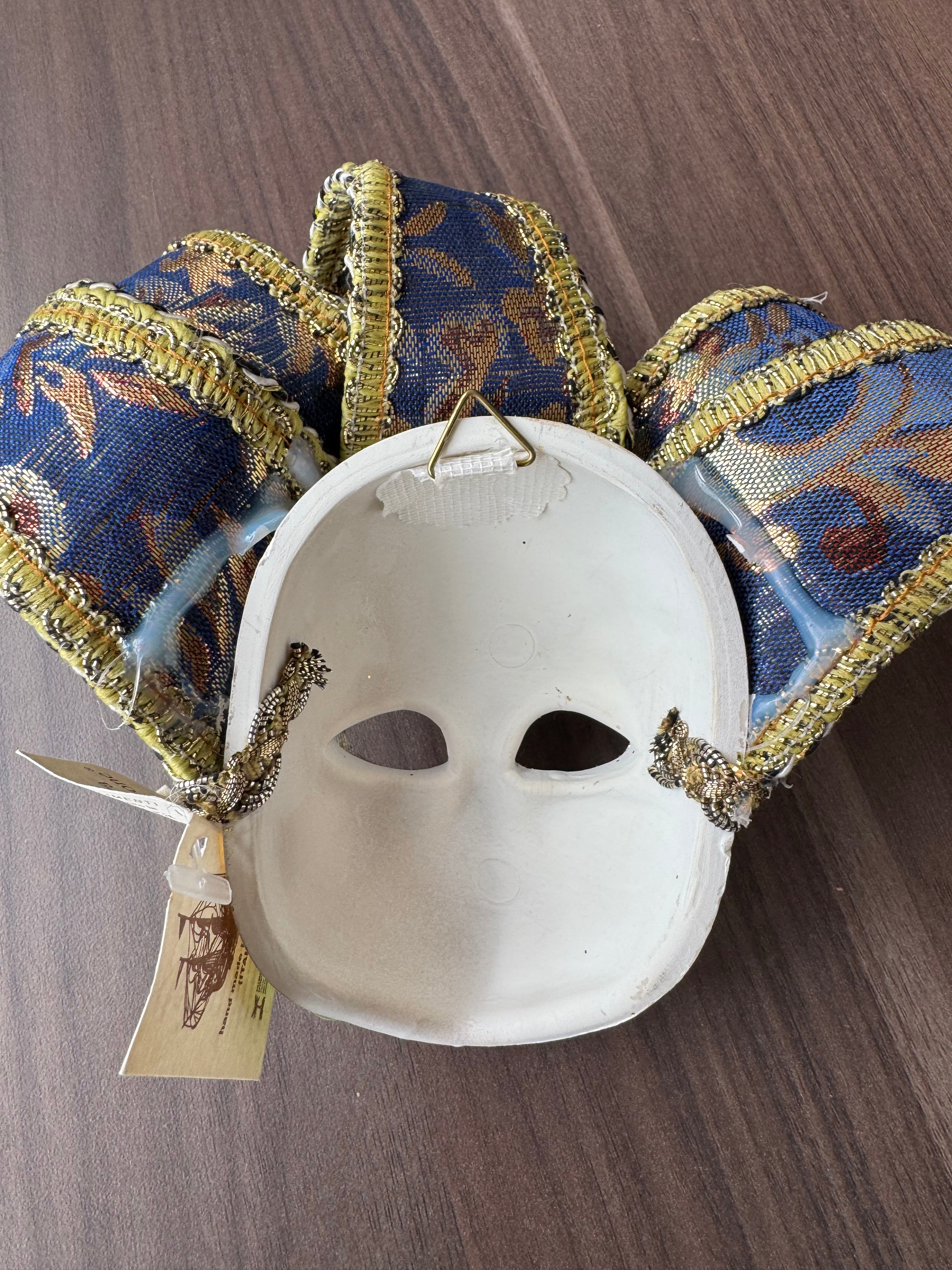 Venetian Jester Mask Maschera del Galeone Italy Wall Decor w/ Tag