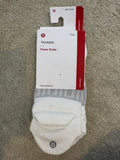 Lululemon Power Stride Training Tab Socks 3PK M White NWT