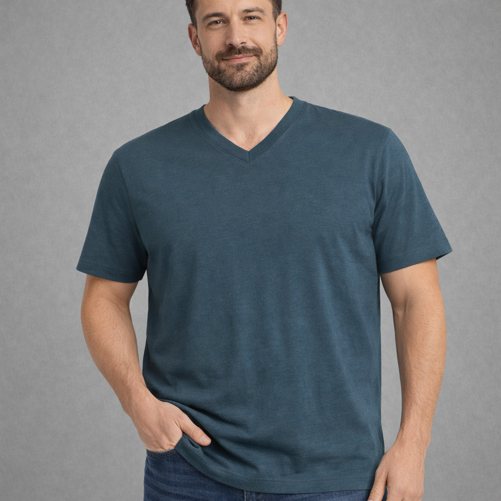 Goodfellow & Co V-Neck T-Shirt XL Blue NWT Men’s Everyday Tee Short Sleeve Cotton