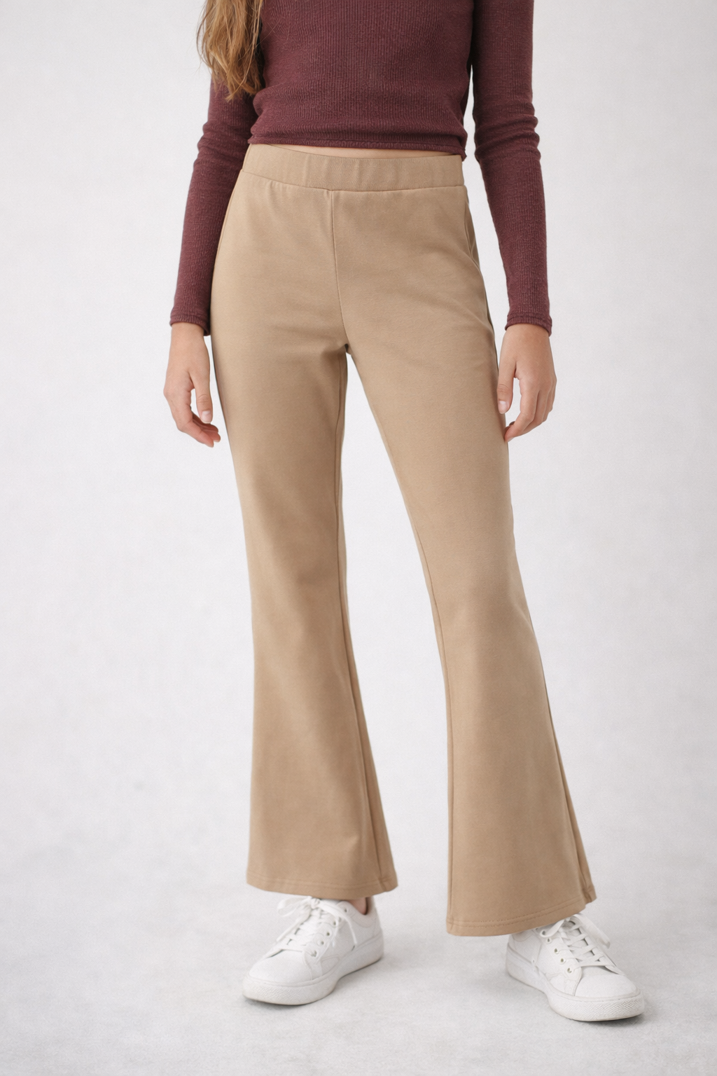 GAP Kids XXL 14-16 Tan Flare Pants NWT Pull On Stretch