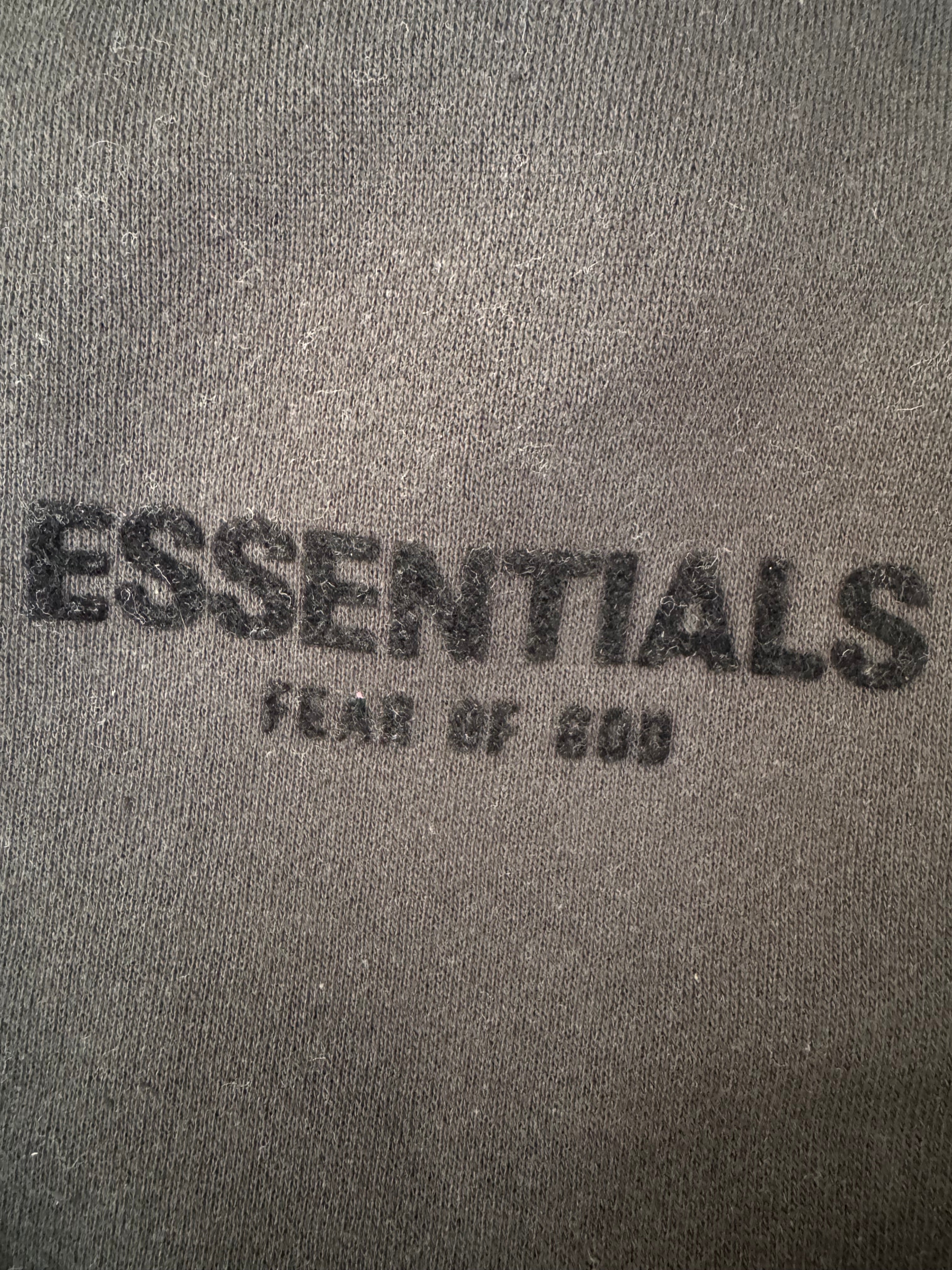 Fear of God Essentials Sweatpants Small Stretch Limo Black Fleece NWT