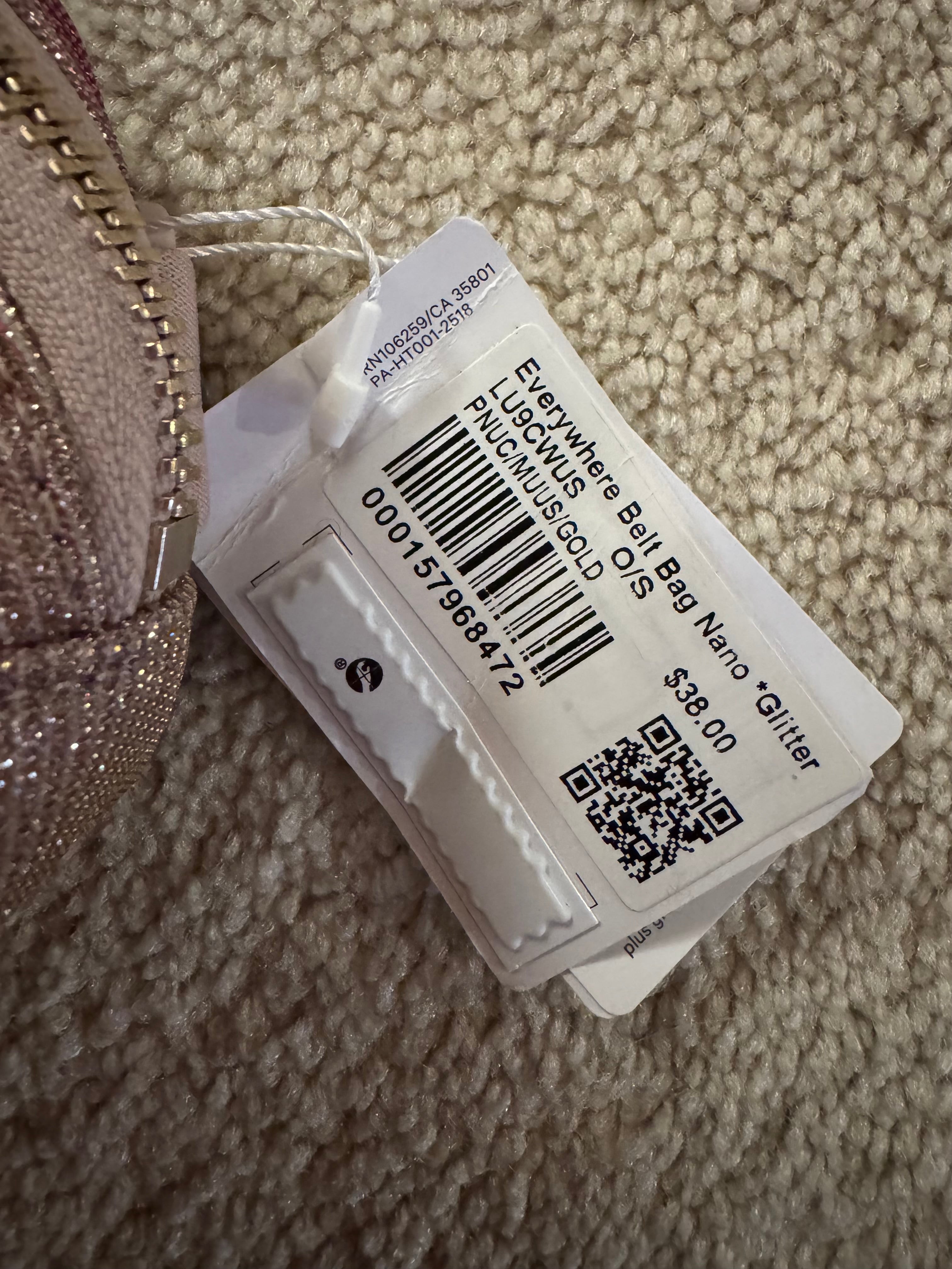 ✨ Lululemon Everywhere Belt Bag Nano – Plu Cimus Gold Glitter – NWT (Retired Color) ✨