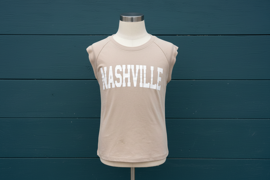 Art Class Girls Capped Sleeve Tee Shirt L (10/12) Tan B014