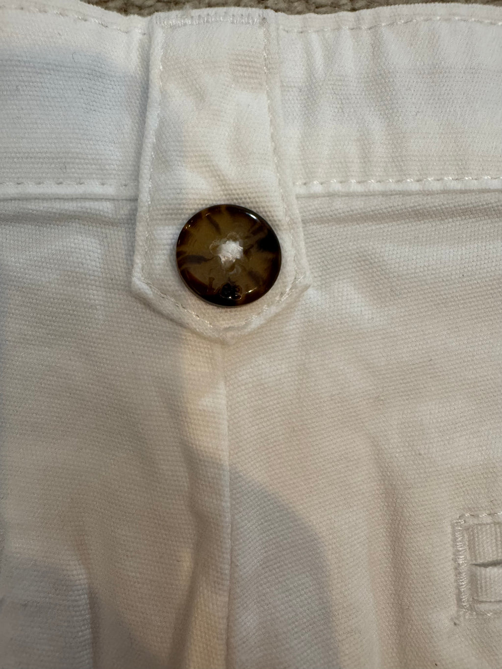 Lee Comfort Stretch Waist White Bermuda Shorts 14