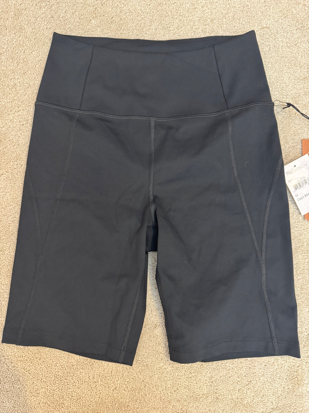 Girlfriend Collective Black High-Rise Bike Shorts Size M NWT Sustainable Activewear