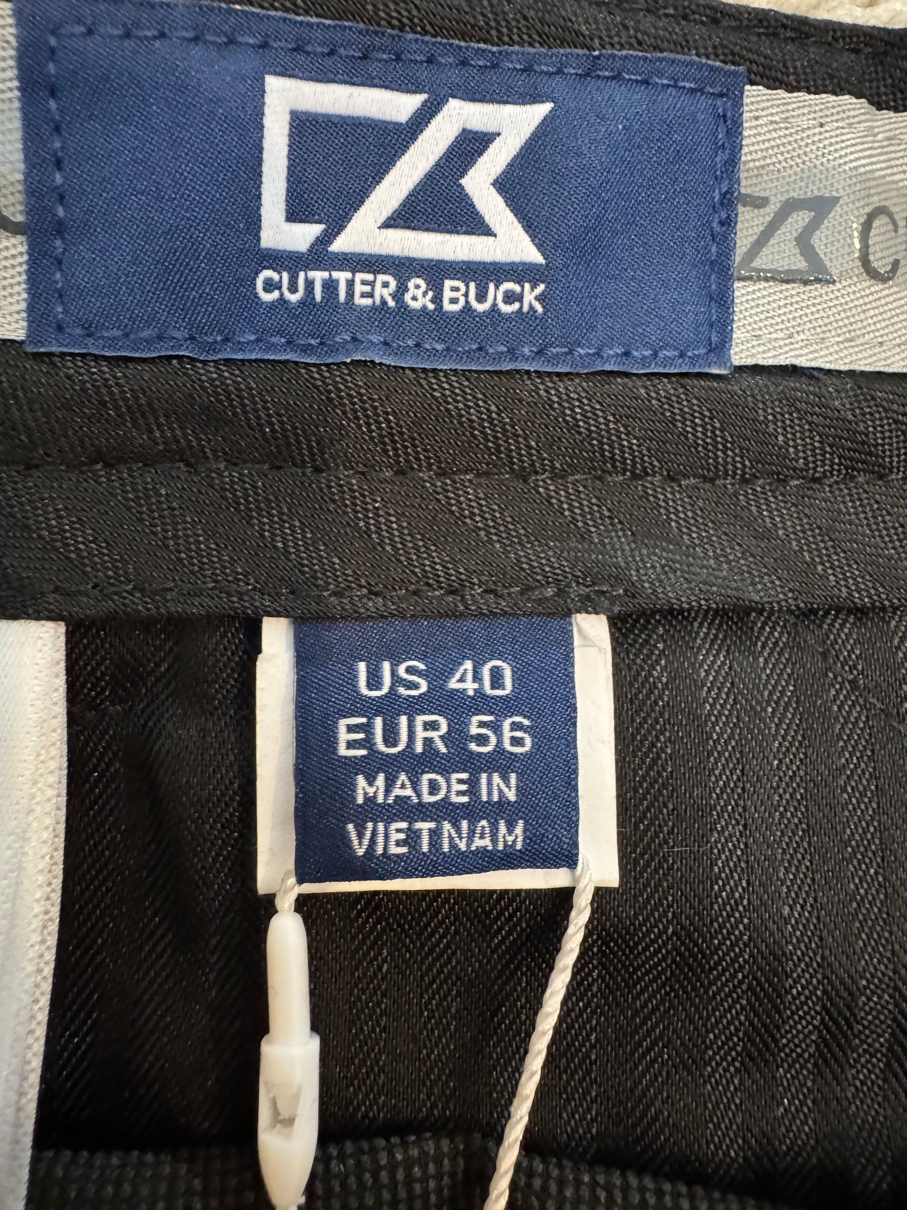 Cutter & Buck Mens Black Golf Performance Shorts Size 40 NWT