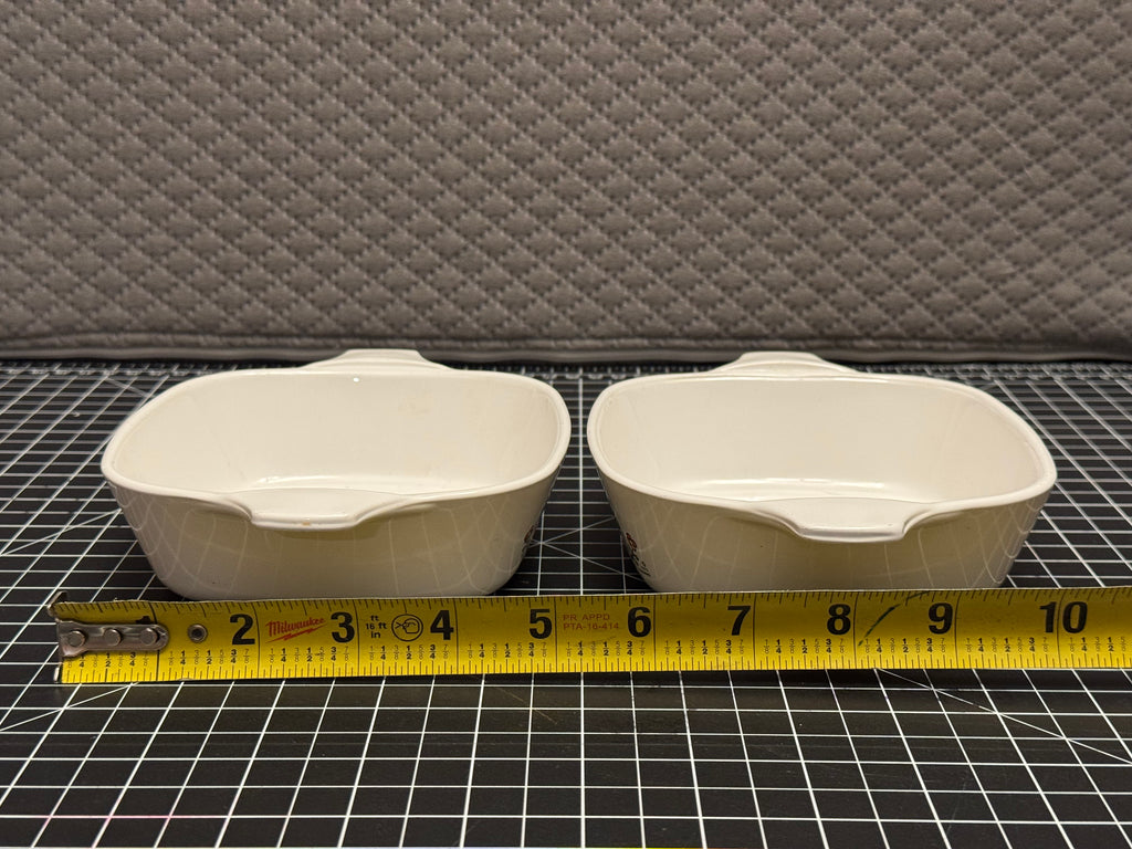 Vintage Corning Ware Bluebird Country Festival Petite Pans Set 2 A-21-B 1.75 Cup NO LIDS