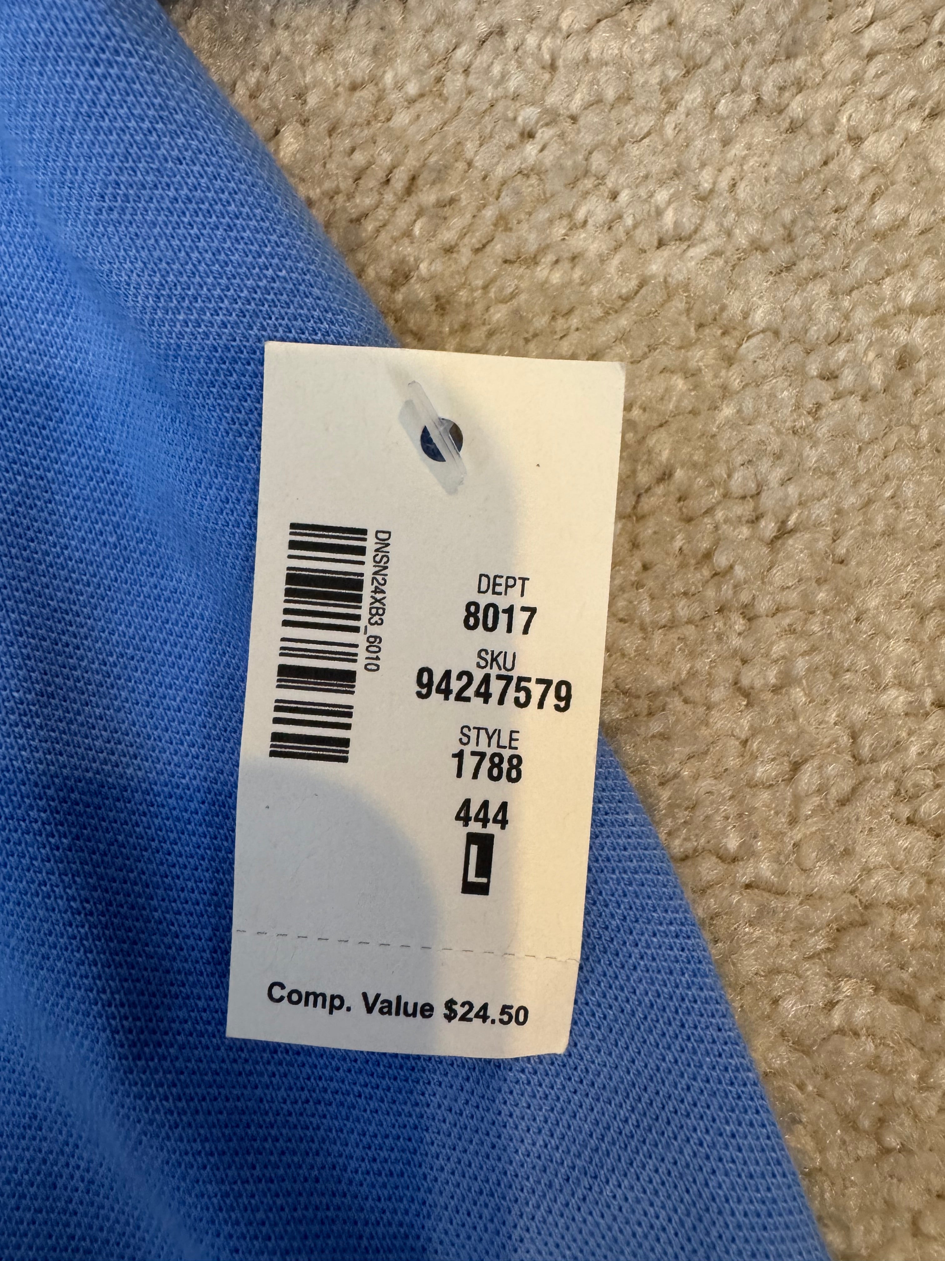 Aeropostale A87 Blue Polo Shirt Youth Girls Large Short Sleeve Logo NWT