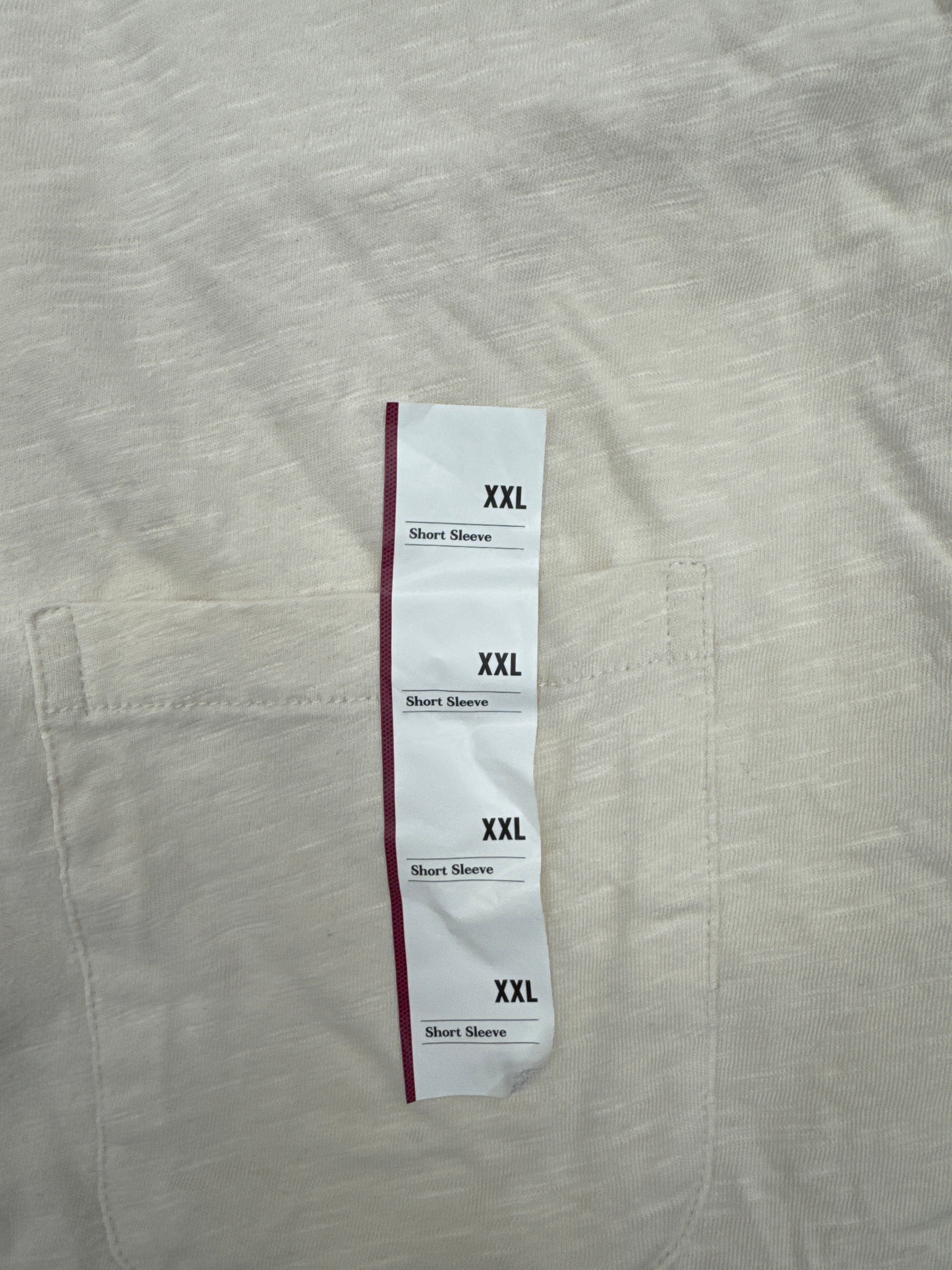 Goodfellow & Co Mens Cream Slub Polo Shirt Short Sleeve Pocket XXL NWT