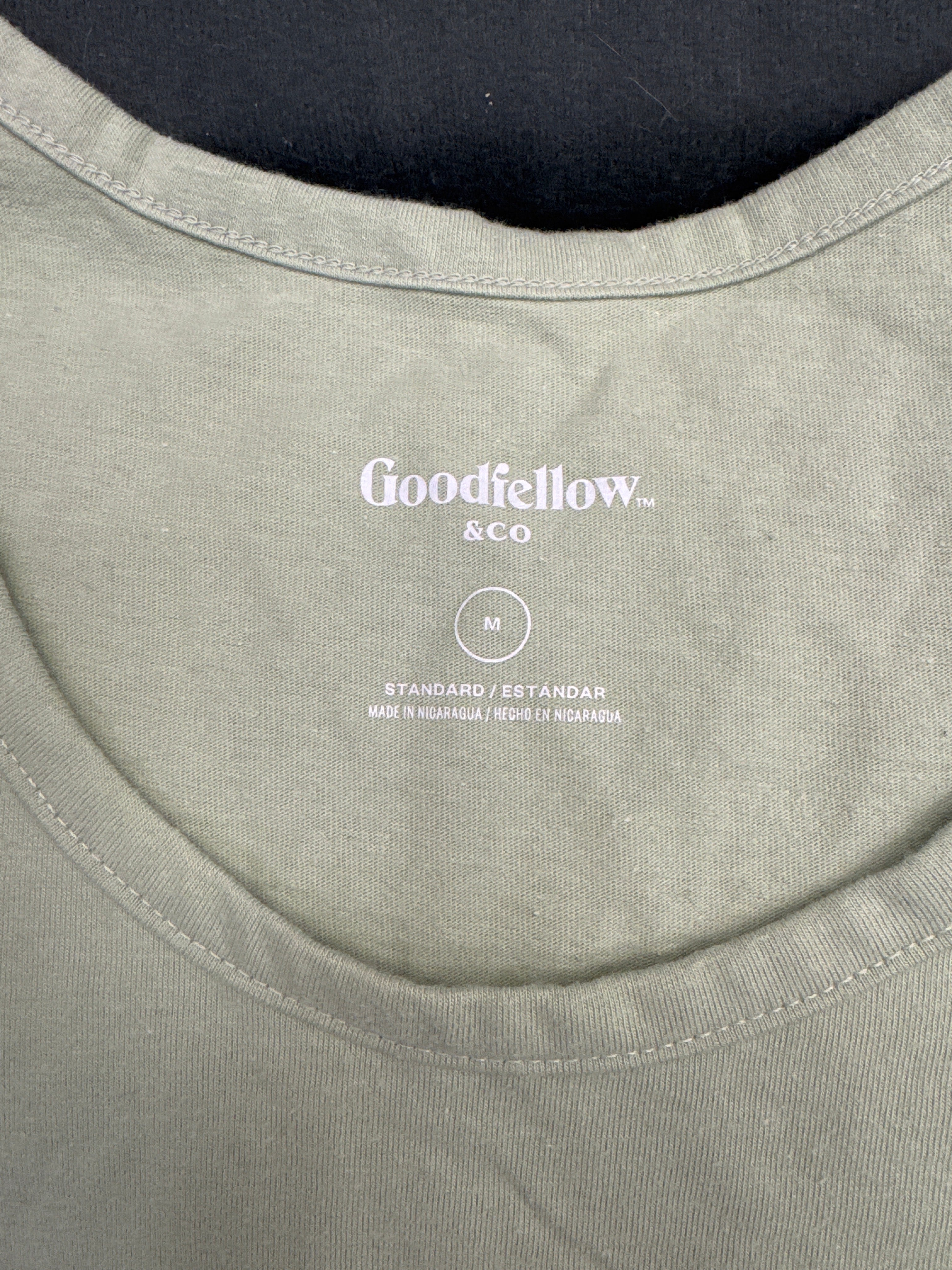 Goodfellow & Co Tank Top Mens Medium Green Sleeveless Basic Casual Cotton Shirt NWOT
