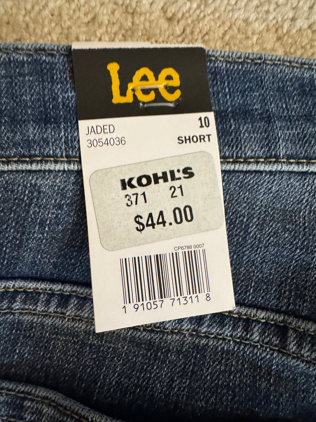 Lee Relaxed Fit Straight Leg Mid Rise Jeans Womens 10 Short Blue Denim Stretch Classic