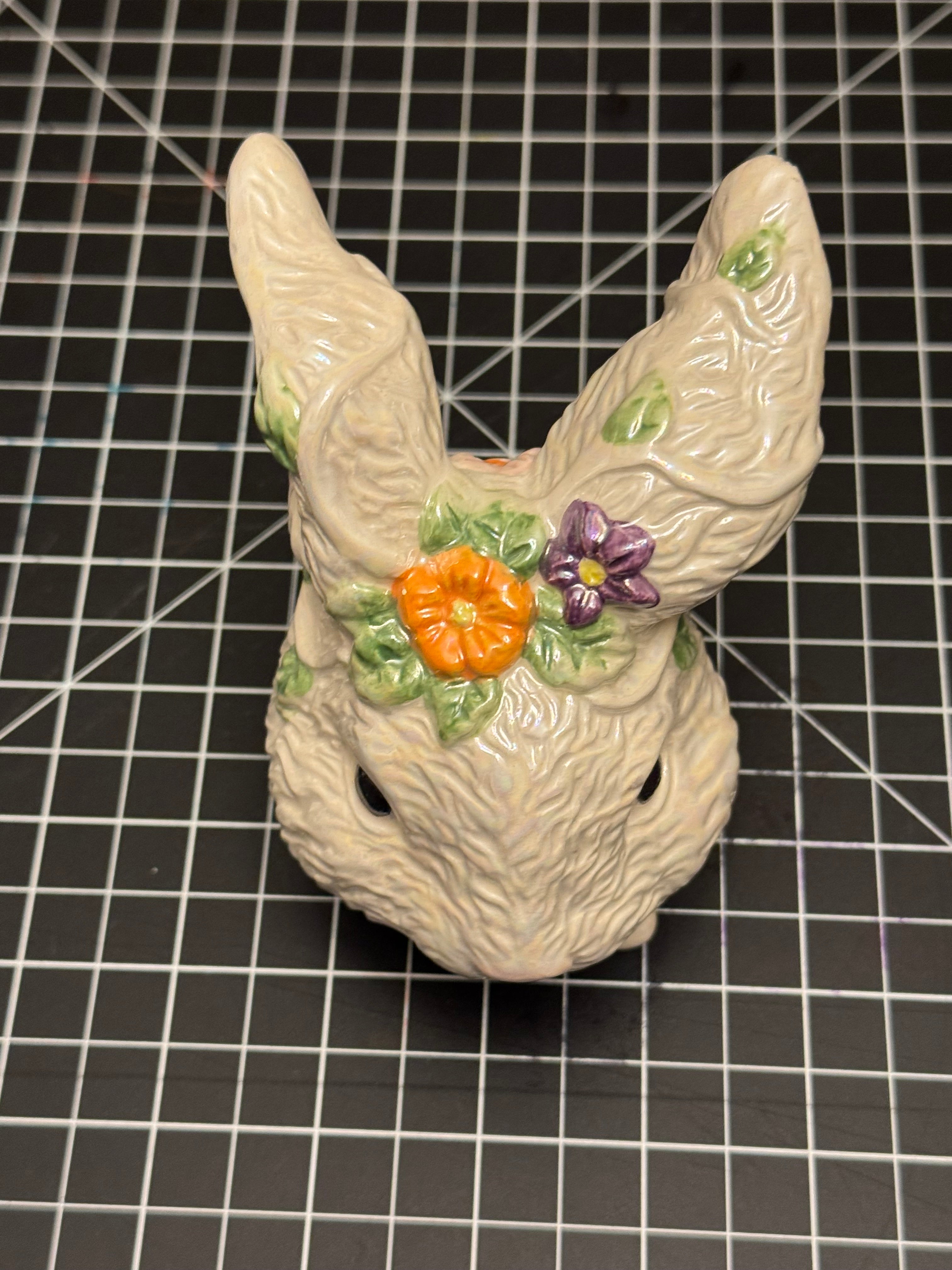 Bella Casa Ganz Bunny Pitcher Spring Easter Floral Ceramic
