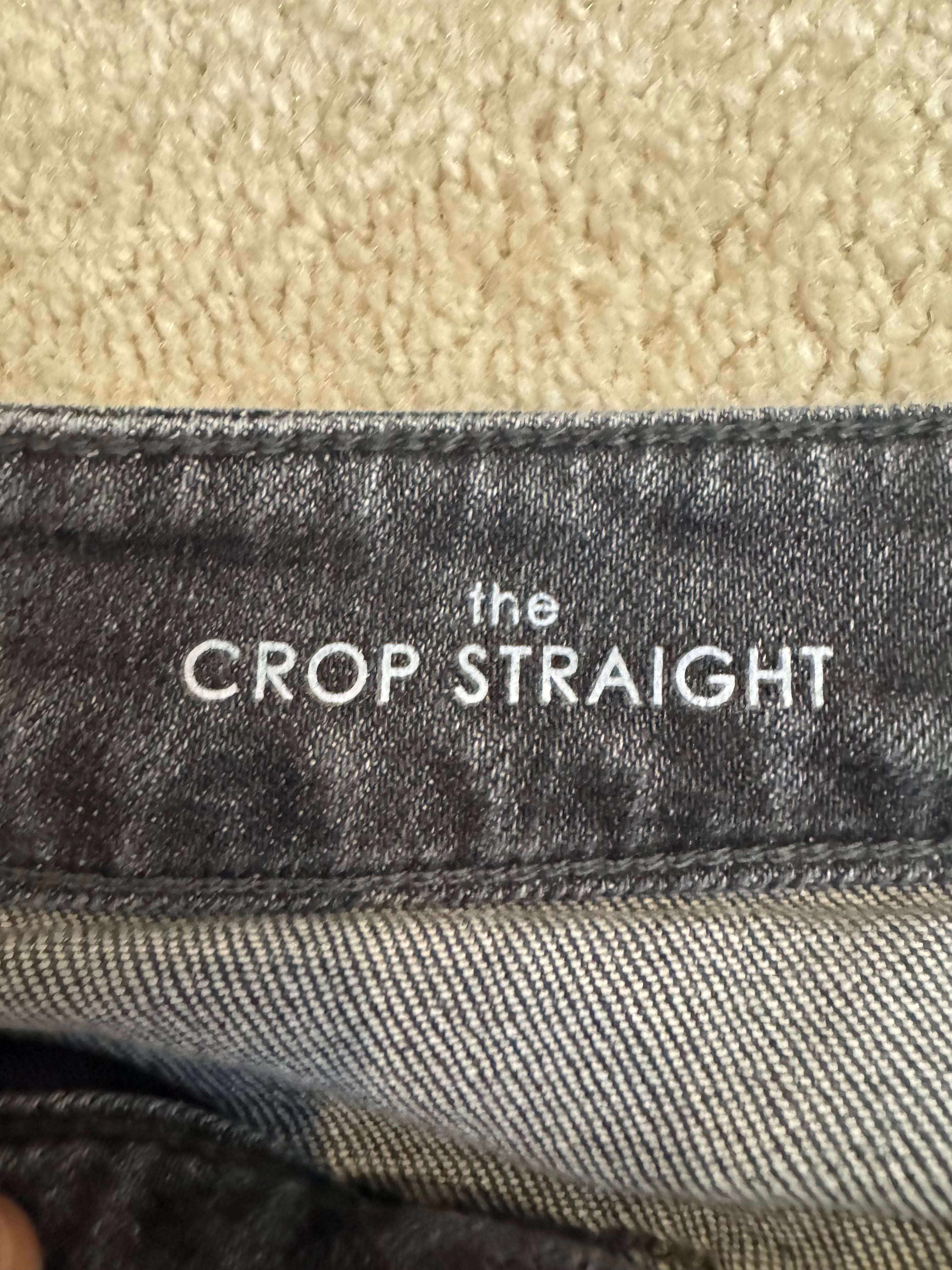 Liverpool Crop Straight Jeans Size 29 Gray High Rise 26” Inseam
