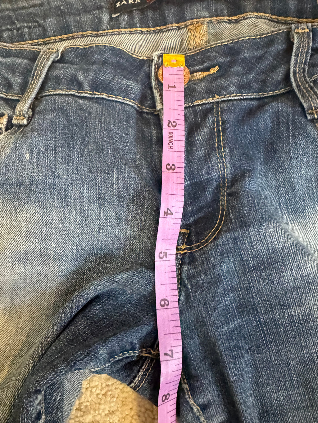 Zara TRF Denim Rules Skinny Jeans Women US 6 EU 38 Medium Wash 28x28