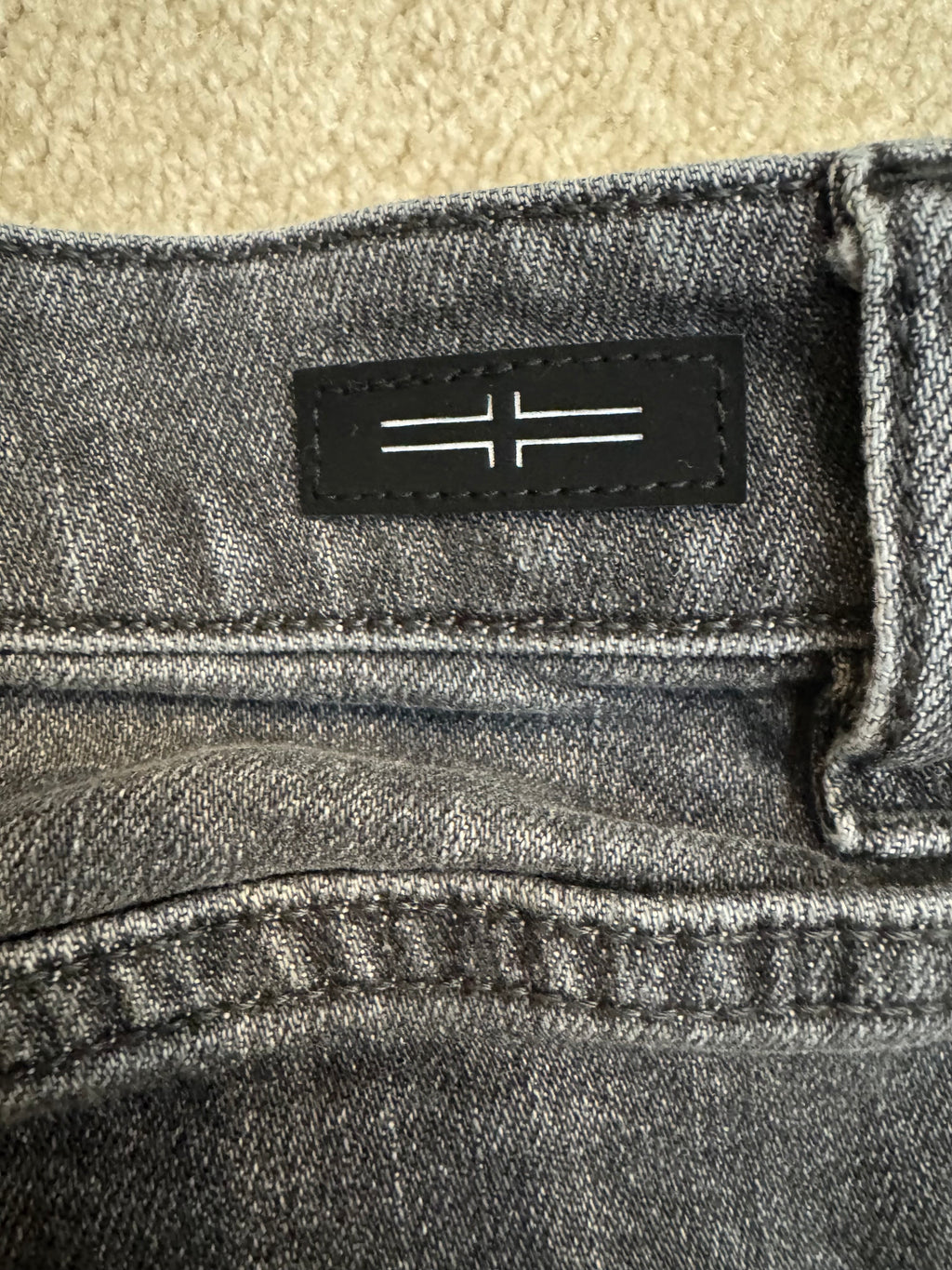 Liverpool Crop Straight Jeans Size 29 Gray High Rise 26” Inseam