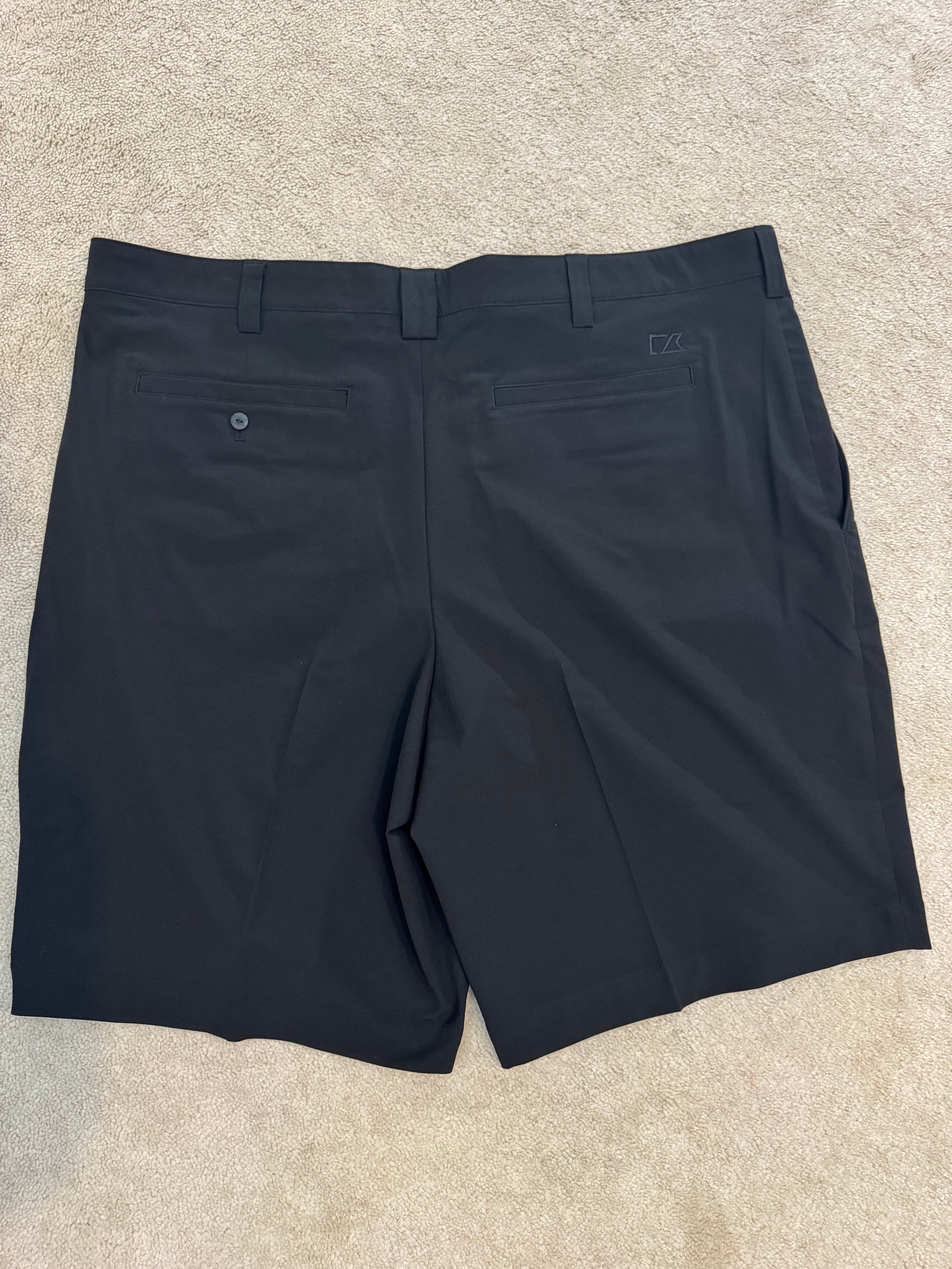 Cutter & Buck Mens Black Golf Performance Shorts Size 40 NWT