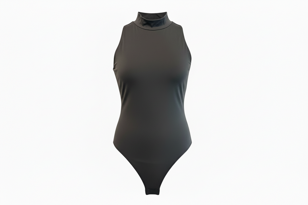 🖤 NWT A New Day Mock Neck Bodysuit | Charcoal Gray | Women’s Size L 🖤