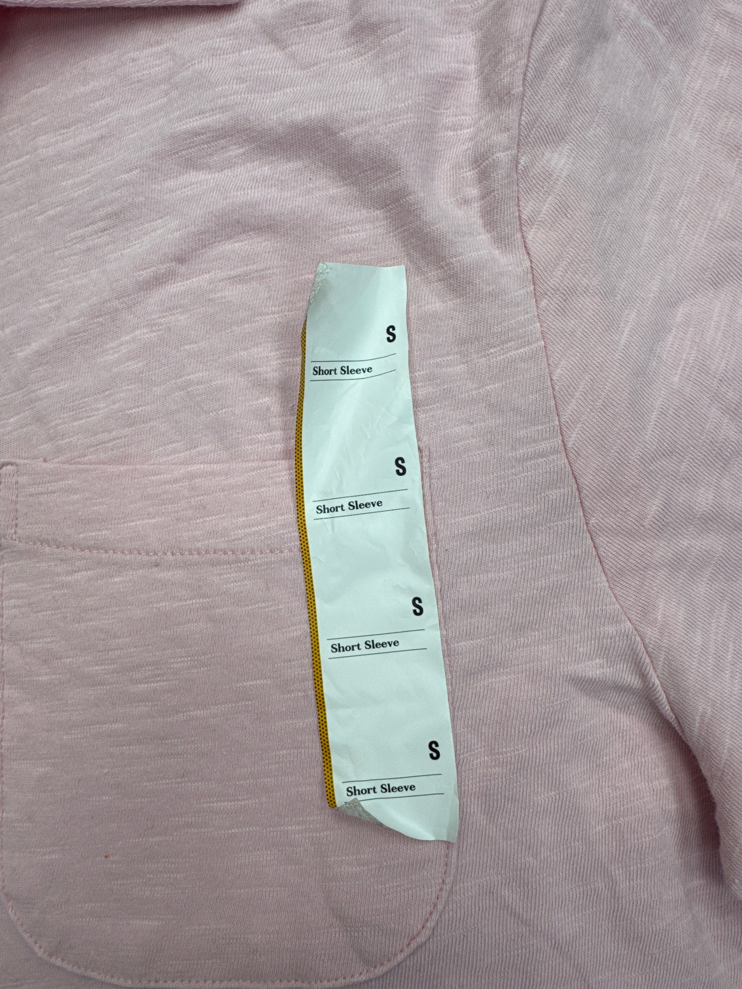 Goodfellow & Co Mens Polo Shirt Pink Short Sleeve No-Roll Collar Pocket Cotton Small NWT