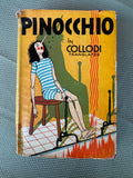 Vintage 1940s Pinocchio Carlo Collodi Goldsmith Red Classics HC w/ Dust Jacket