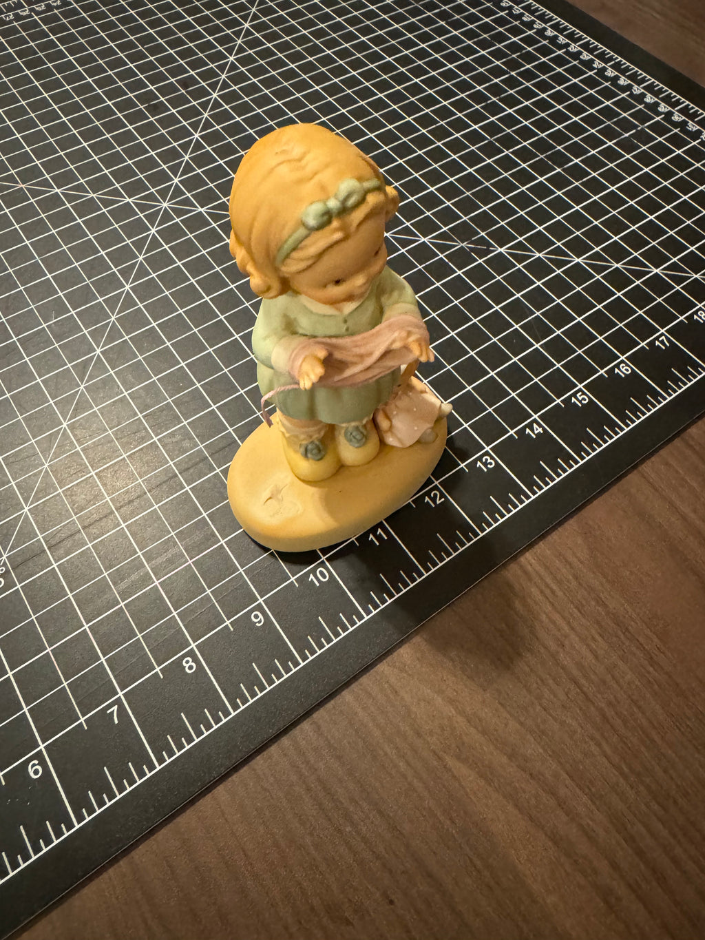 Enesco Memories of Yesterday "A Helping Hand For You" Figurine #101192 Mabel Lucie Attwell 1994 Girl with Doll