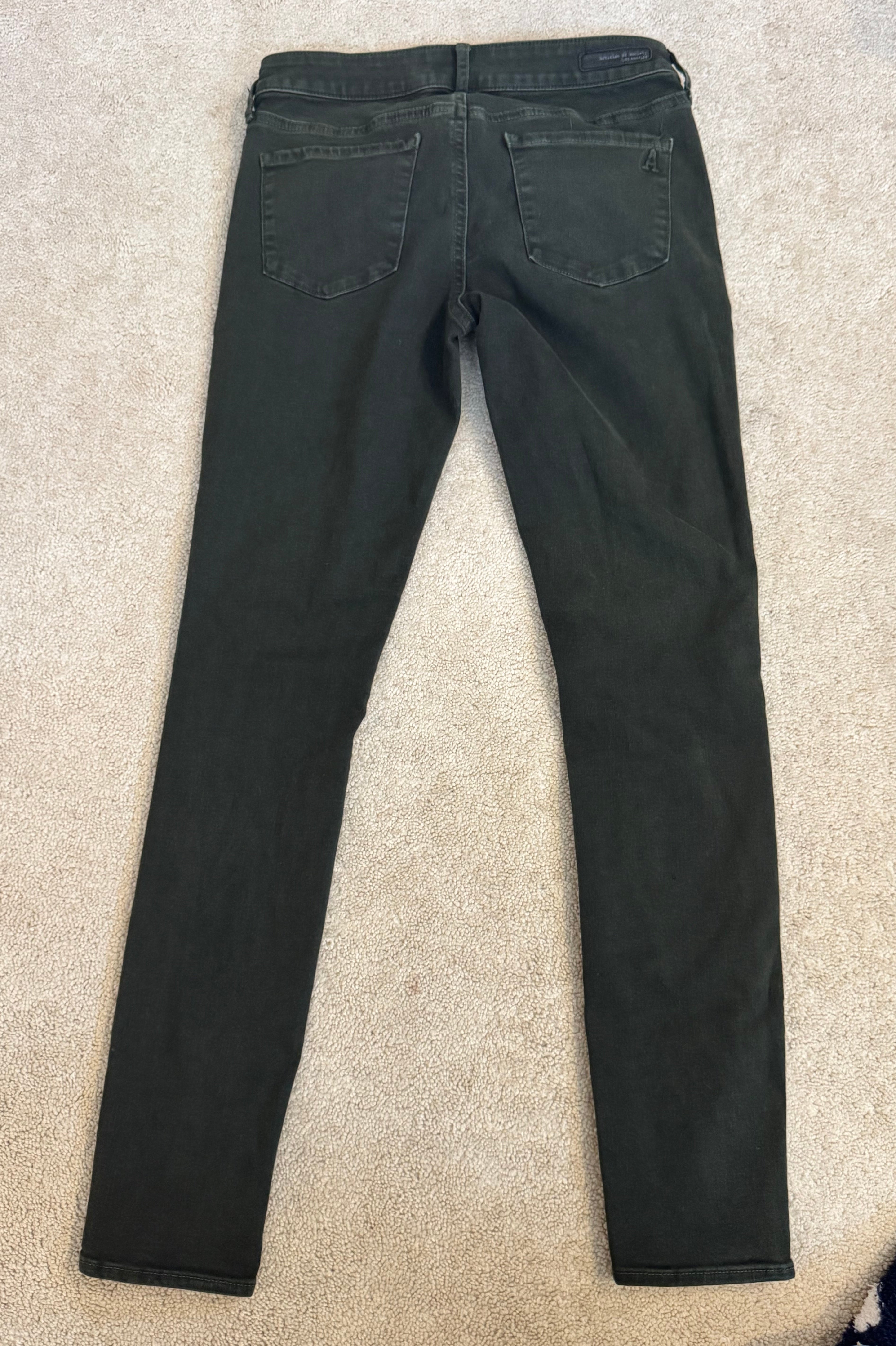 Articles of Society Skinny Jeans Women 26 Black Dark Wash Stretch Denim 26x28
