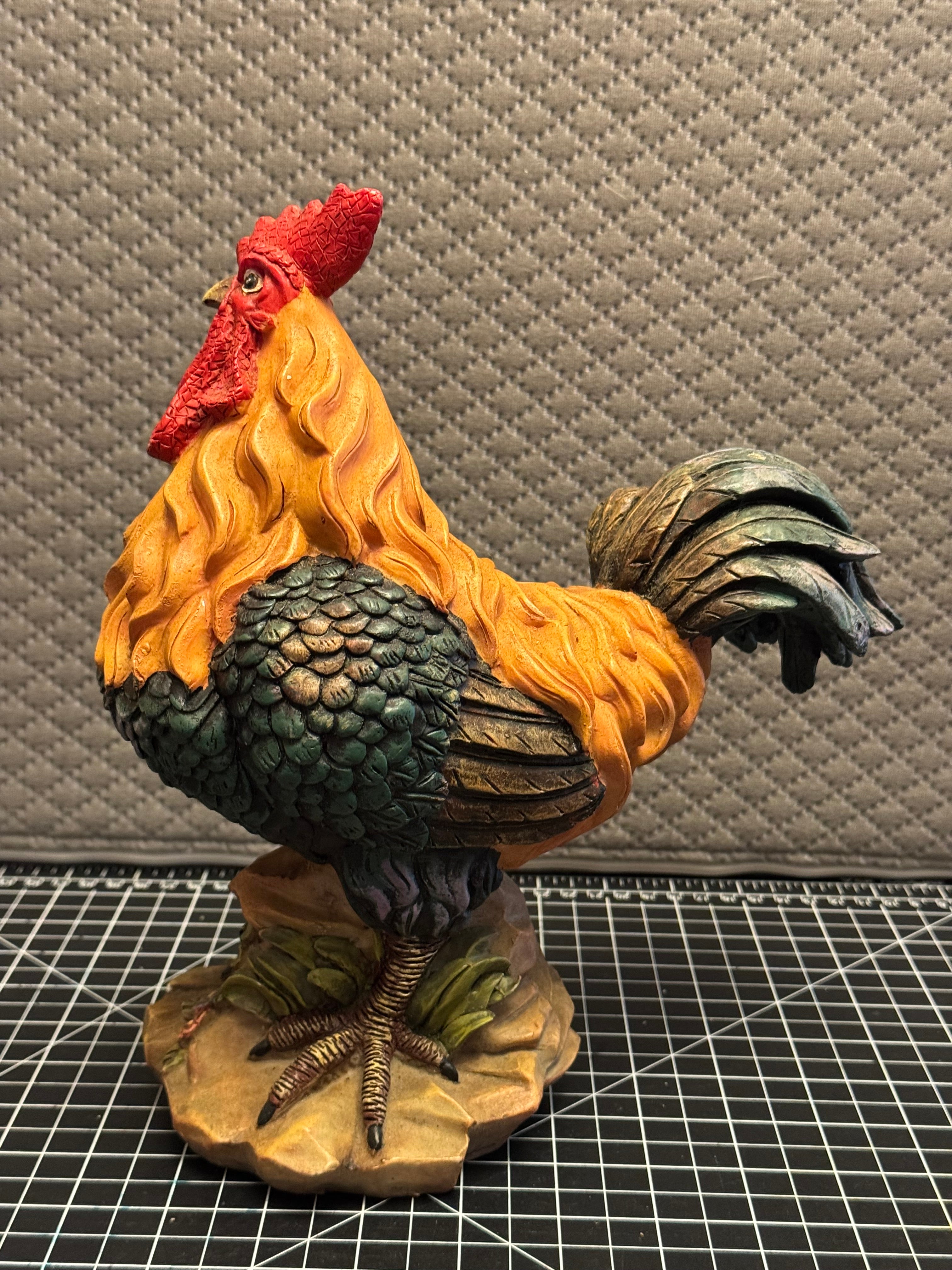 Vintage Rooster Incense Burner Farmhouse Decor Hand Painted China