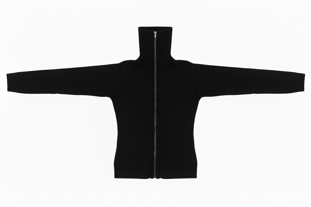 🖤 Scoop Ribbed Zip-Up Sweater | Mock Neck | Women’s XS | NWT 🖤