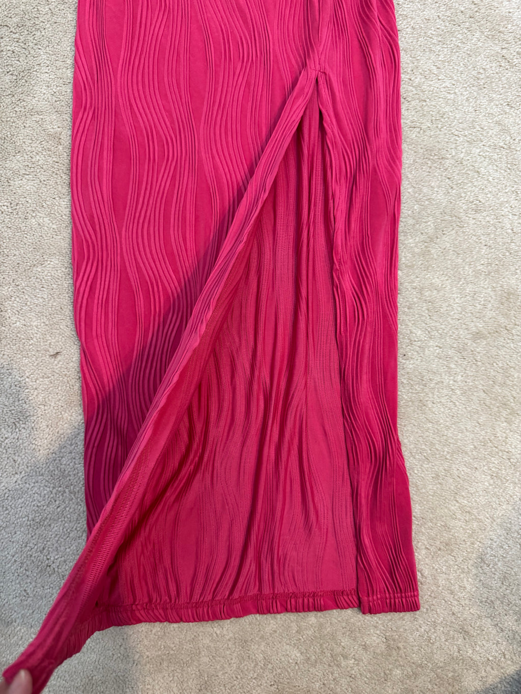 PrettyLittleThing Hot Pink Strappy Cowl Neck Midi Dress US 2 NWT