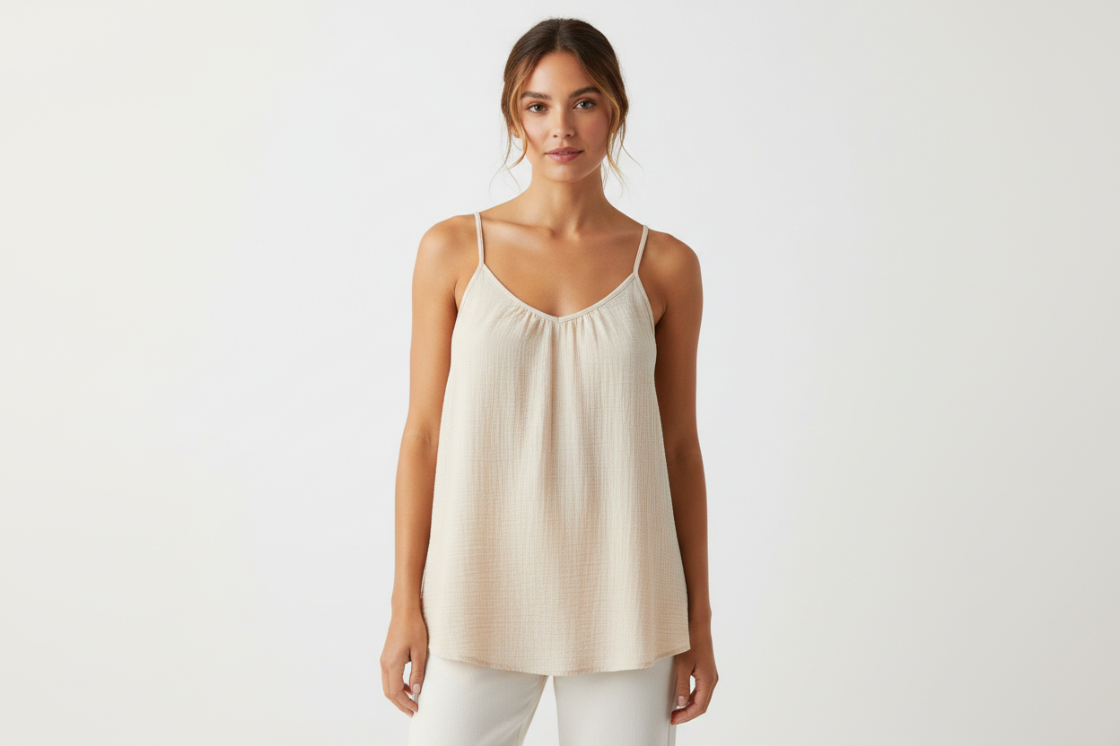 ✨ Shade & Shore Tan Flowy Cami Tank – Size XL – NWOT ✨