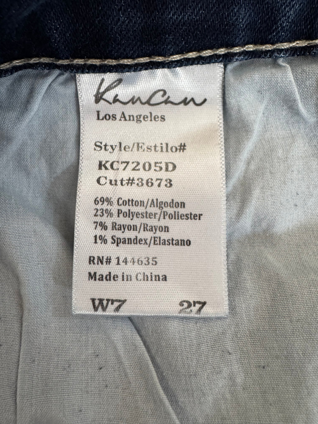 KanCan Los Angeles Dark Wash Distressed Skinny Jeans Size 27 (Pre-Loved) 💙👖