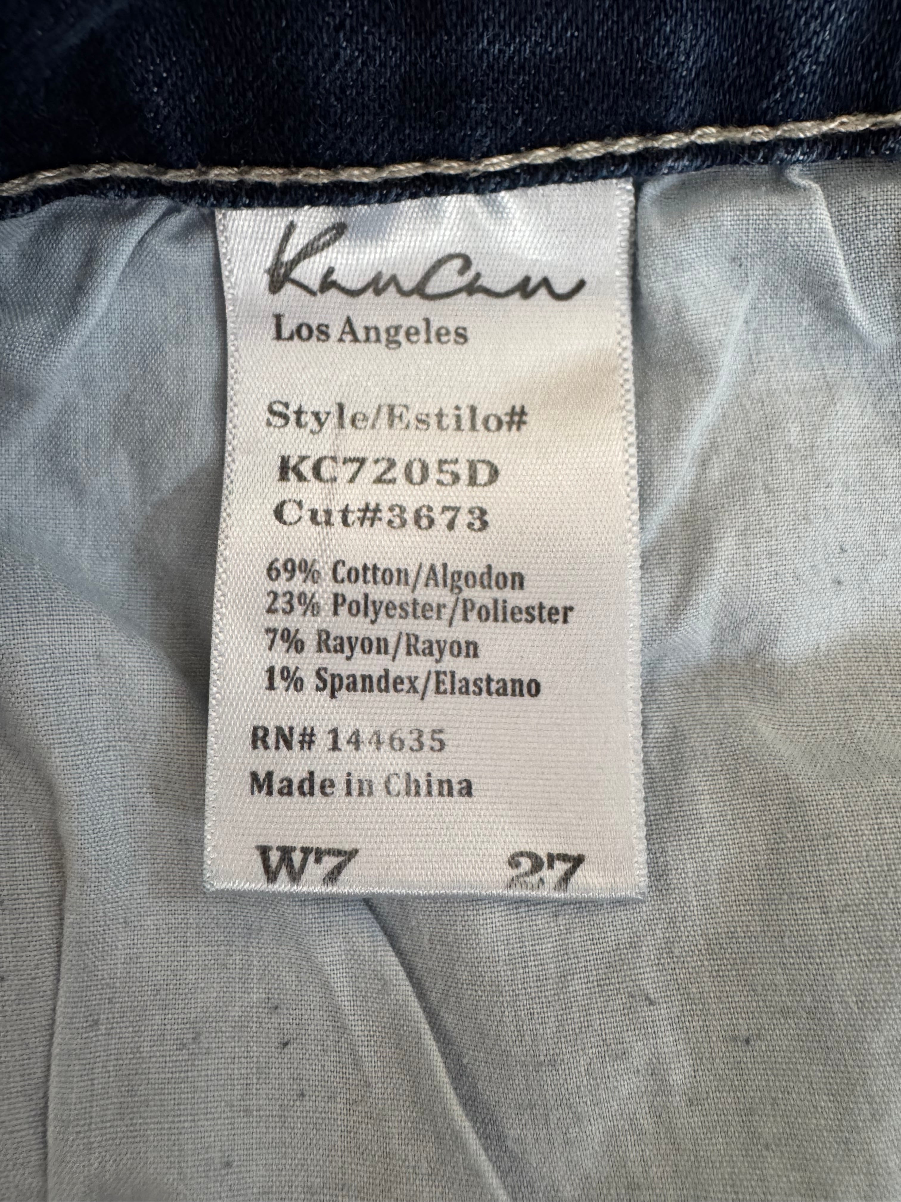 KanCan Los Angeles Dark Wash Distressed Skinny Jeans Size 27 (Pre-Loved) 💙👖
