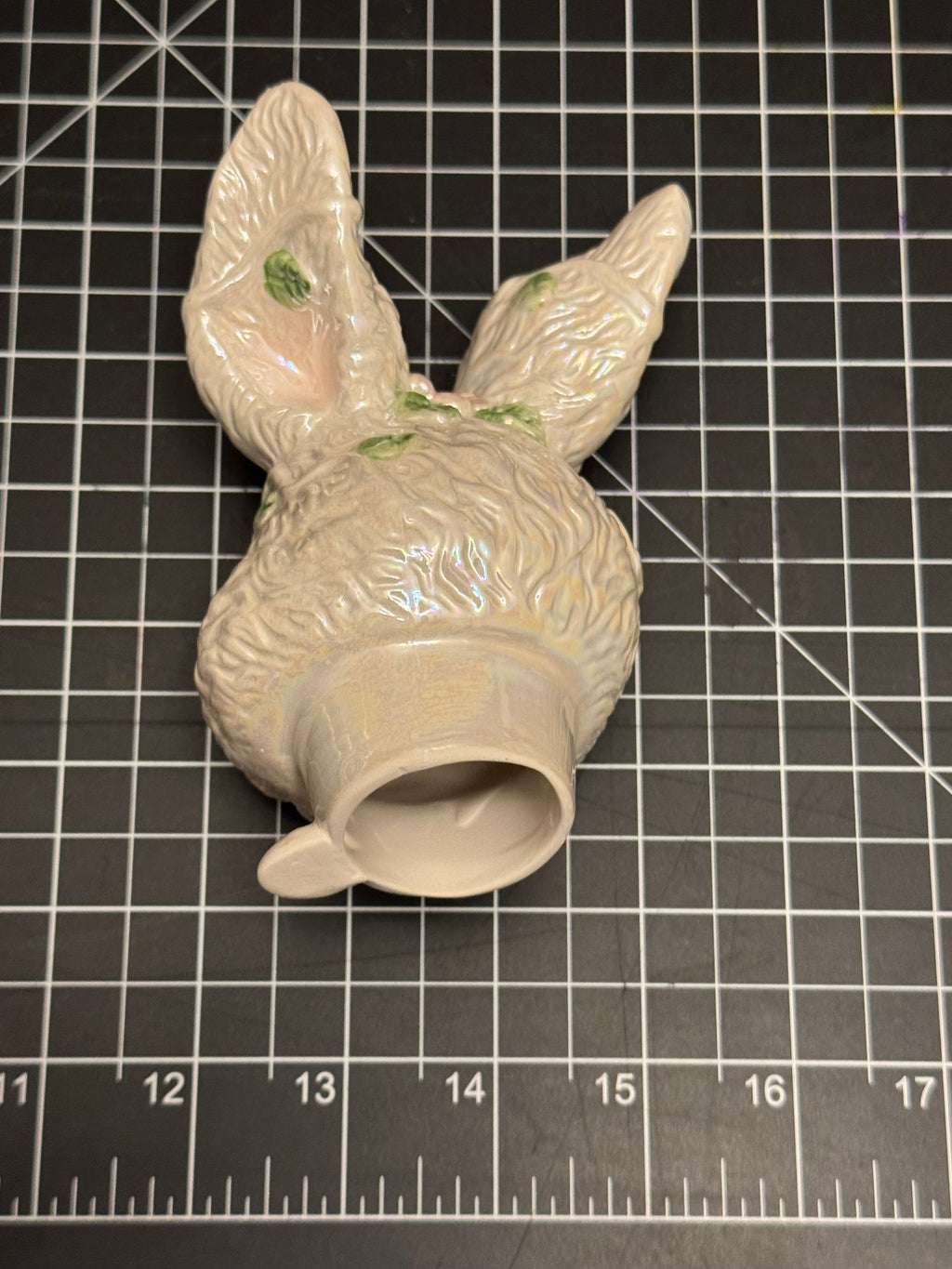 Bella Casa Ganz Bunny Pitcher Spring Easter Floral Ceramic