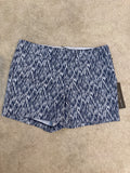 Willi Smith Size 4 Blue White Abstract Print Dress Shorts NWT