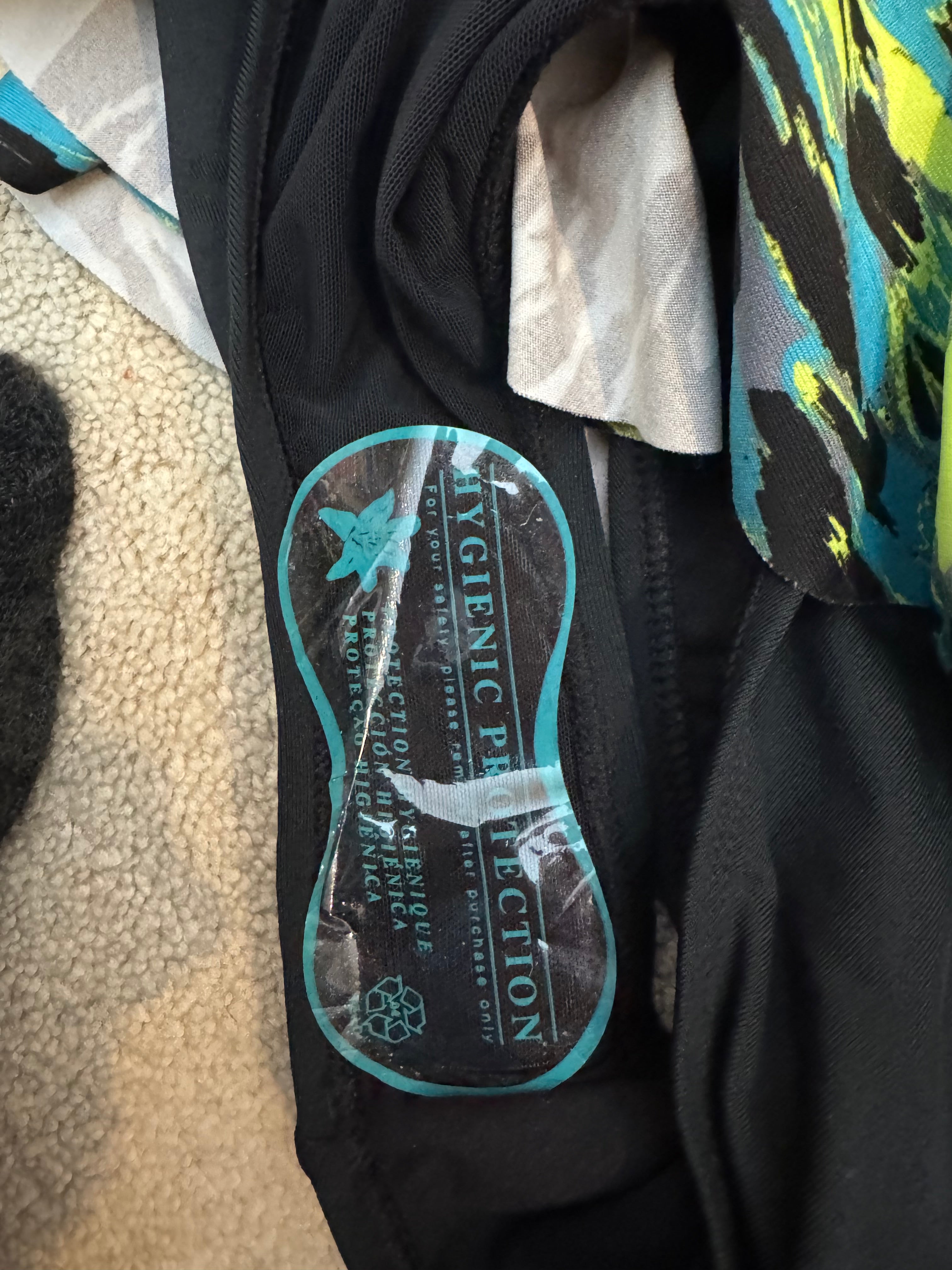 Dolfin Aquashape 40/14 One Piece Swimdress Teal Lime Black Tiered Ruffle Tummy Control