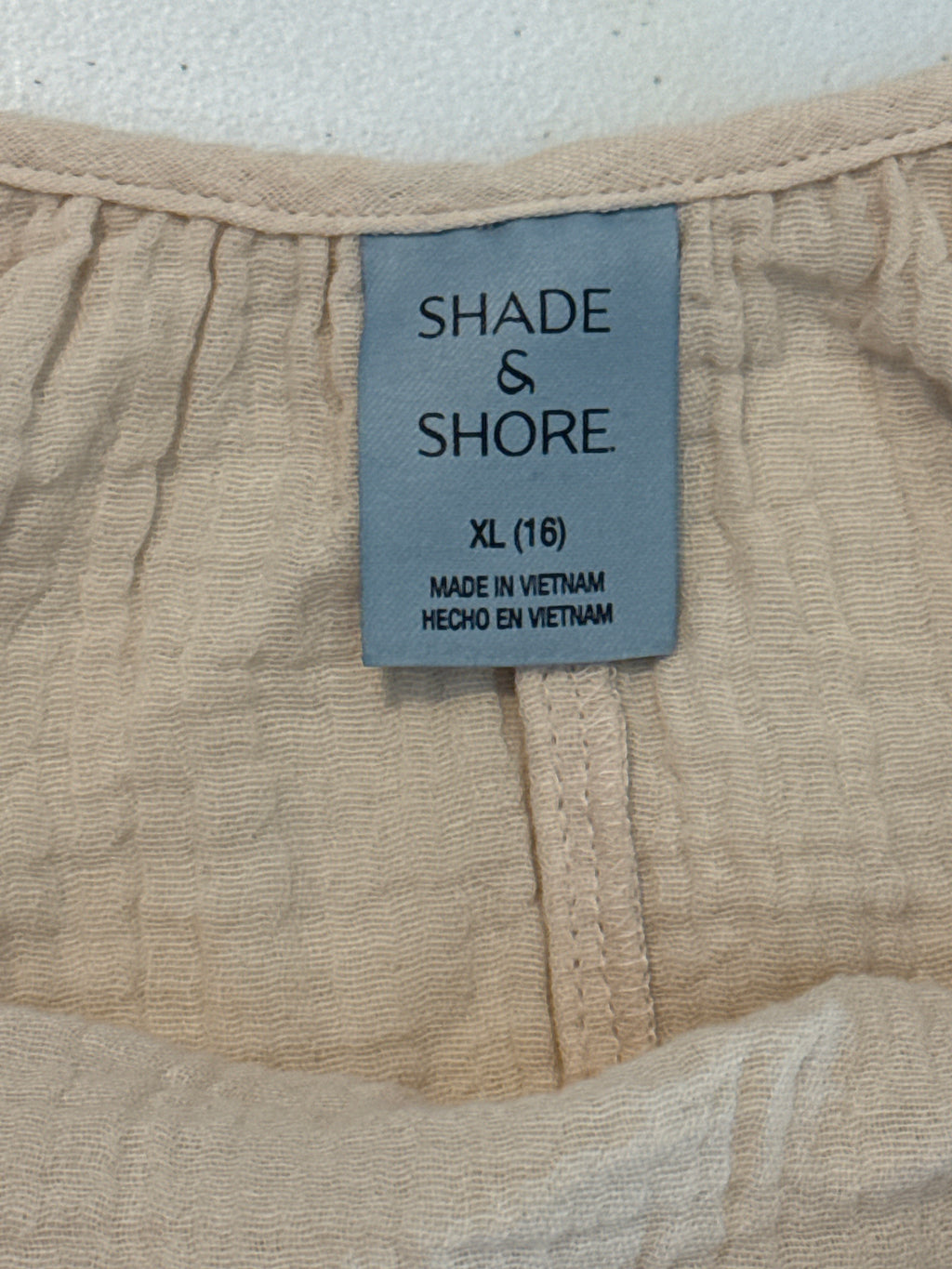 ✨ Shade & Shore Tan Flowy Cami Tank – Size XL – NWOT ✨