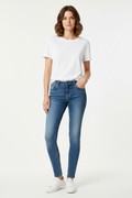 Zara TRF Denim Rules Skinny Jeans Women US 6 EU 38 Medium Wash 28x28