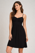INC International Concepts Black Dress Size M NWT Sleeveless Empire Waist