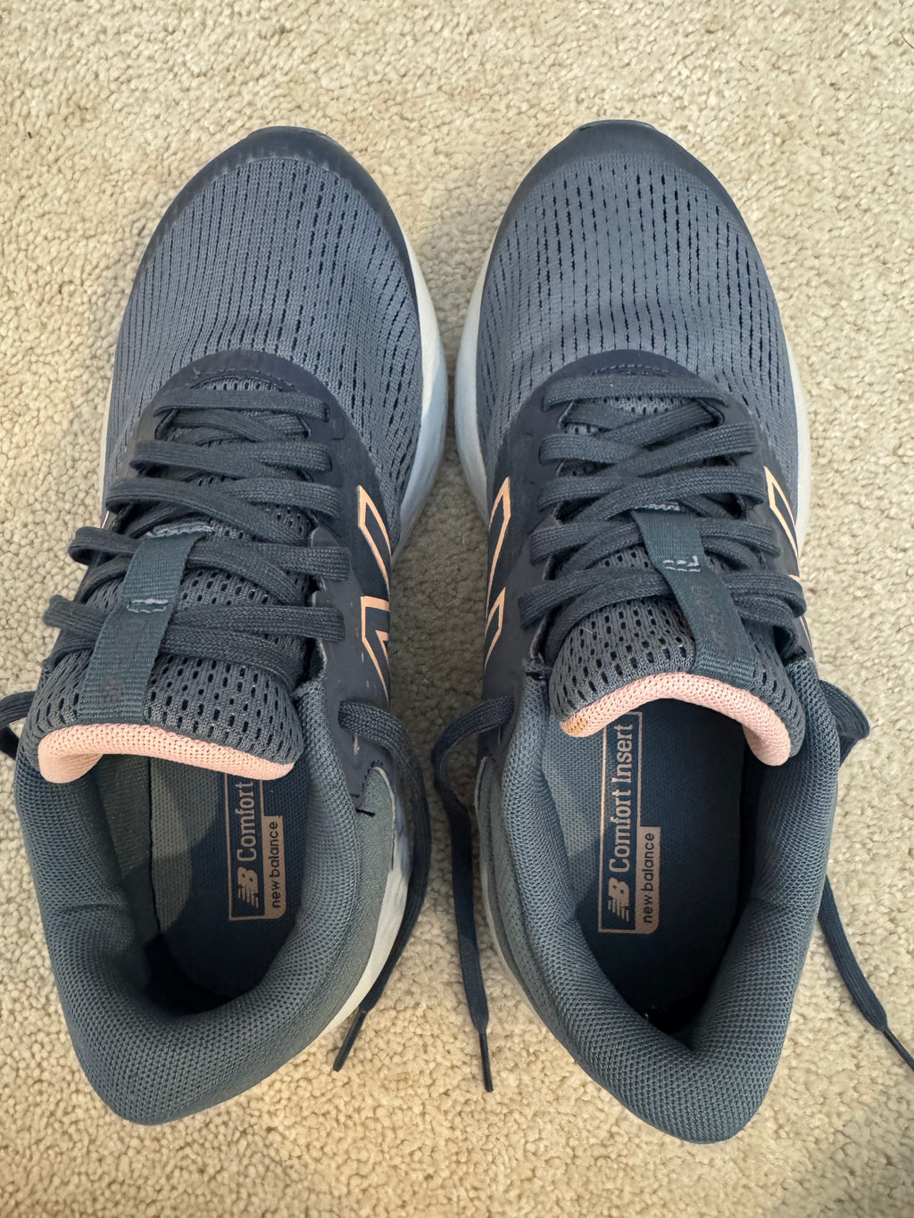 New Balance W520LP7 Women’s Size 7 Navy Pink Running Shoes Athletic Sneakers