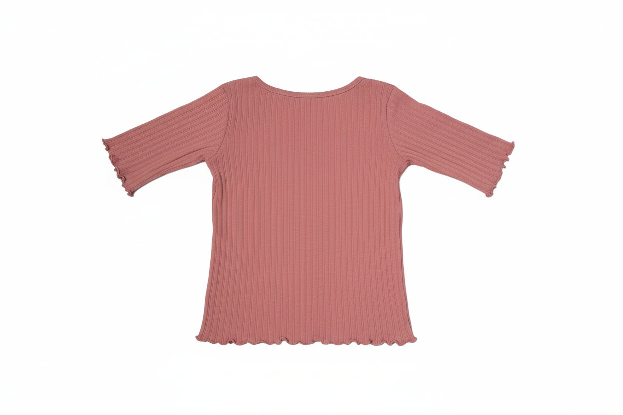 🌸 NWT Billabong Essentials Ribbed Scoop Neck Top | Dusty Rose | Size S