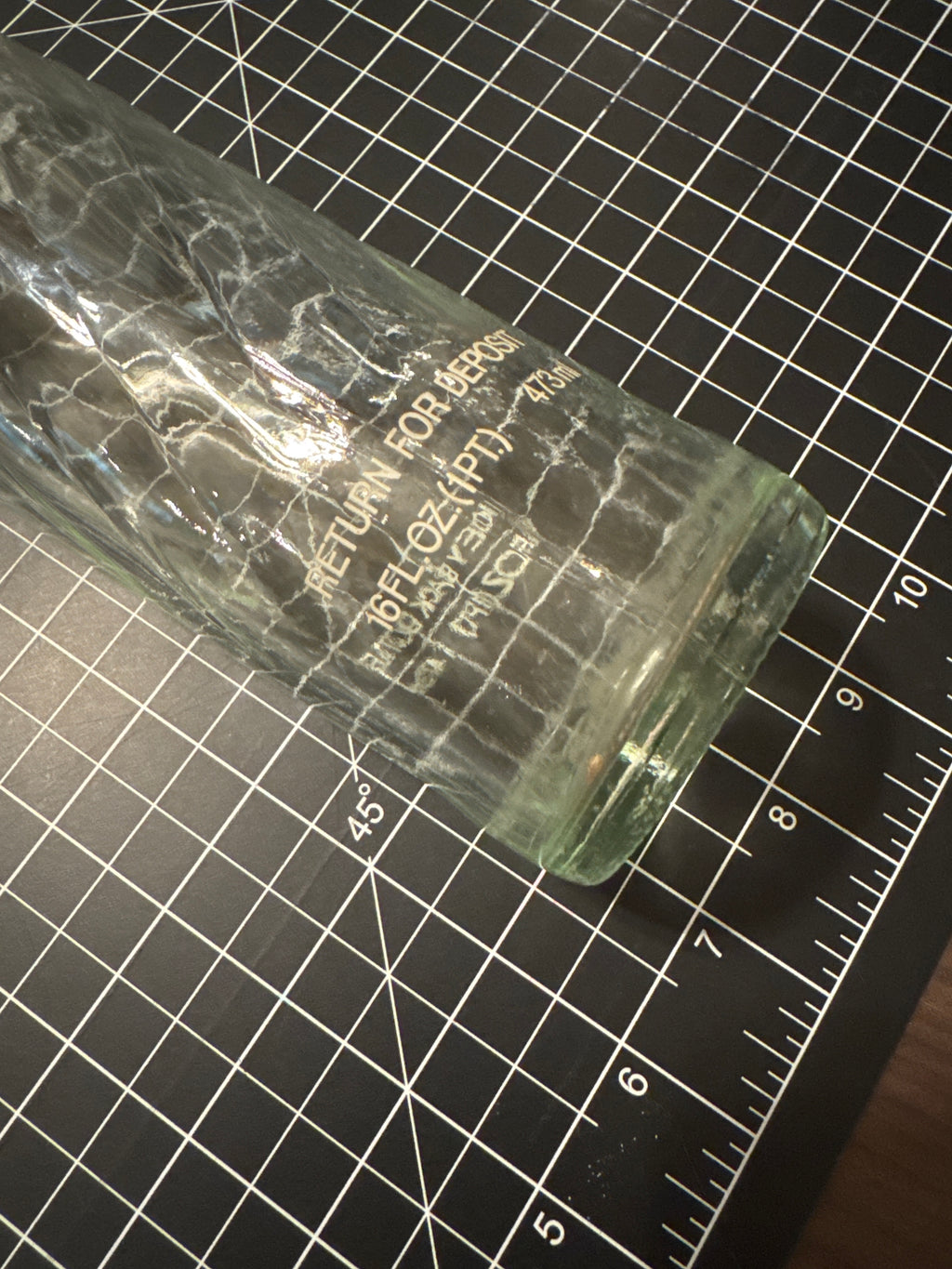 Vintage Pepsi Cola Glass Bottle 16 oz Return for Deposit Money Back Bottle
