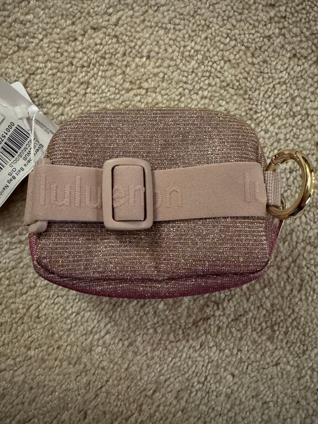 ✨ Lululemon Everywhere Belt Bag Nano – Plu Cimus Gold Glitter – NWT (Retired Color) ✨