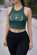 Adidas Sports Club Crop Tank Green Small NWT Primegreen Aeroready