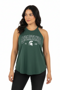 💚 NWOT Spartans Graphic Racerback Tank Top | Green | Women’s XL 💚