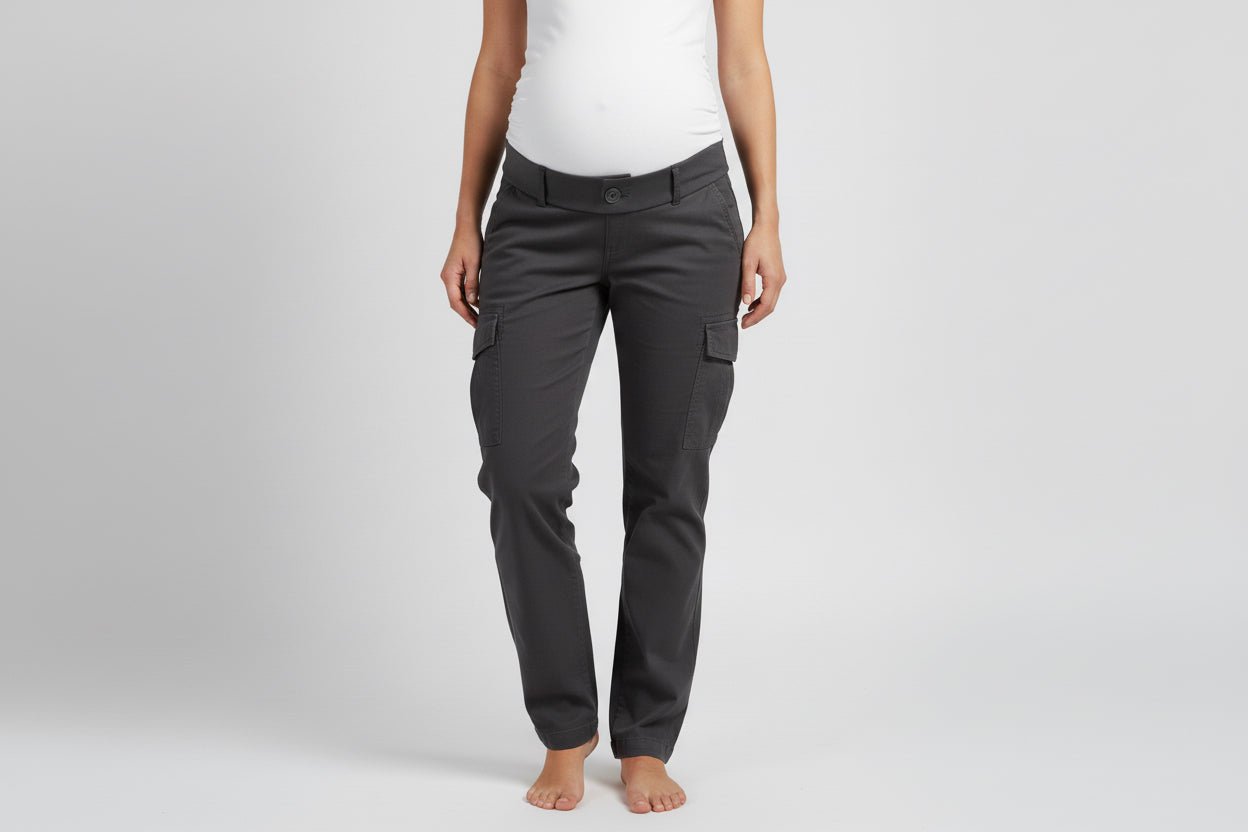 🩶 GAP Maternity Cargo Pants | No Panel | NWT | Dark Gray | Size 2 Regular