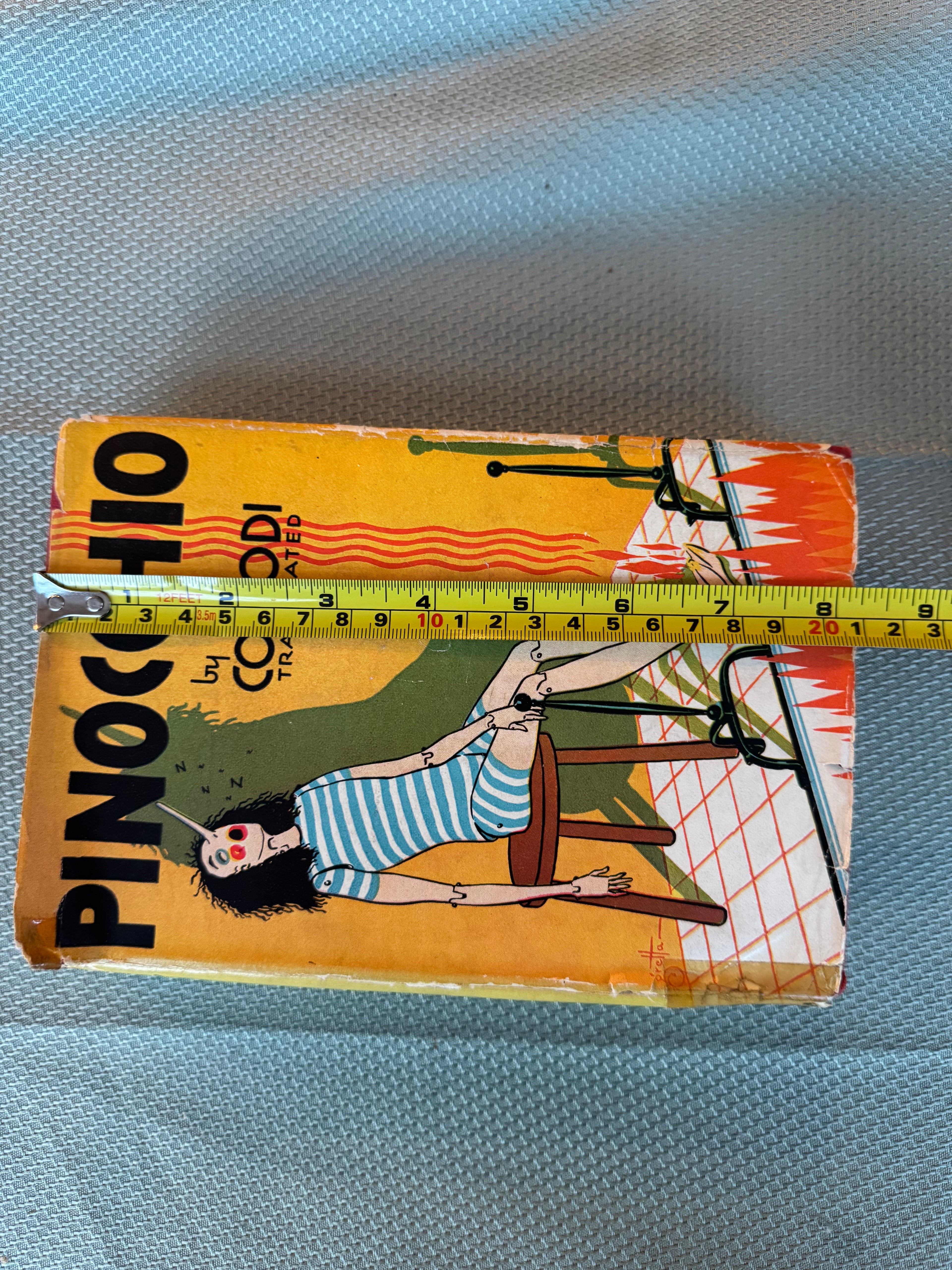Vintage 1940s Pinocchio Carlo Collodi Goldsmith Red Classics HC w/ Dust Jacket